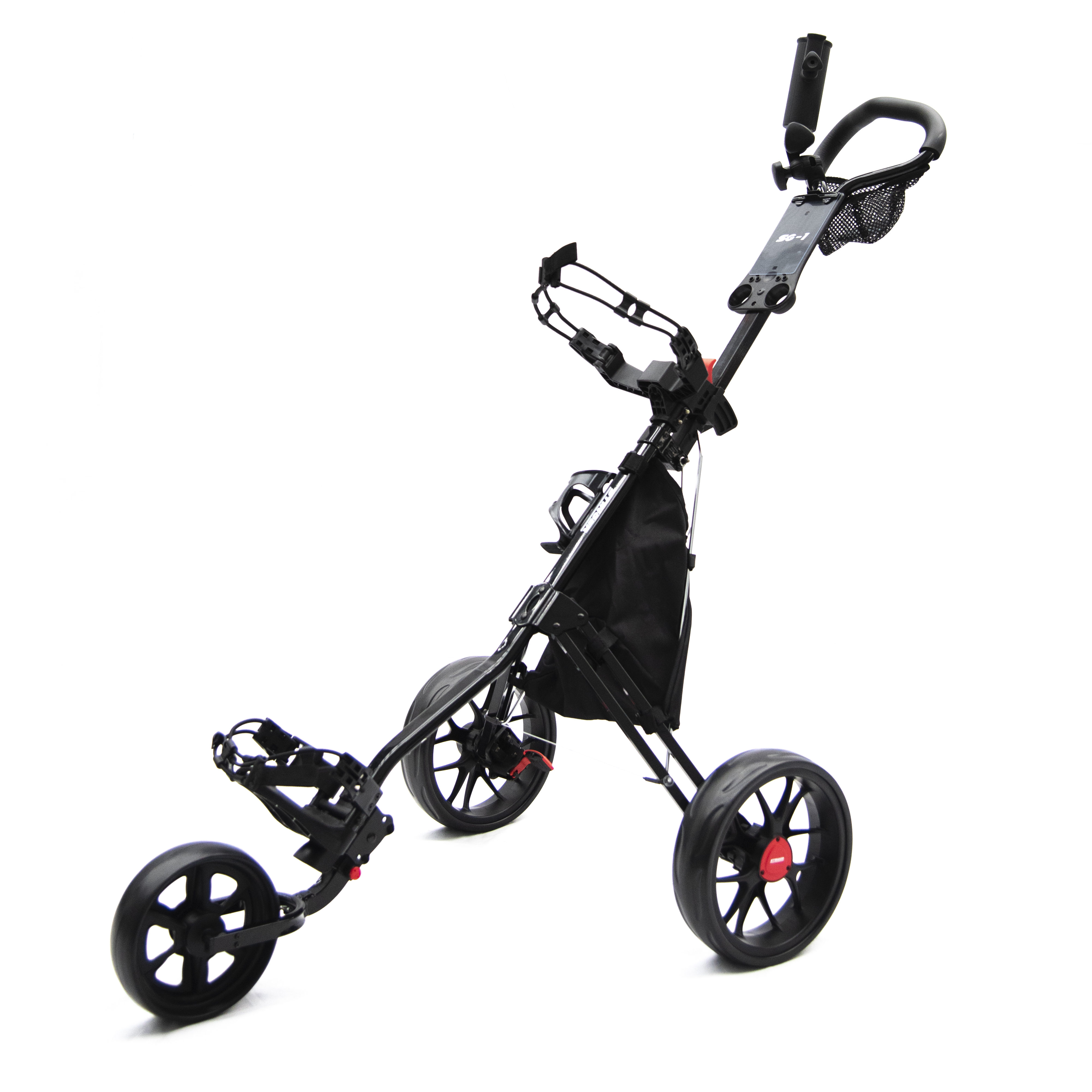 Stinger SG-1 Golf Push Buggy - Black - Buggies - Stinger Golf Products