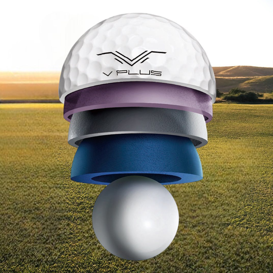 Unleash Your Game with the Powerful V-Plus U5X Golf Ball: Extreme Distance, Pinpoint Control, and Tour Performance