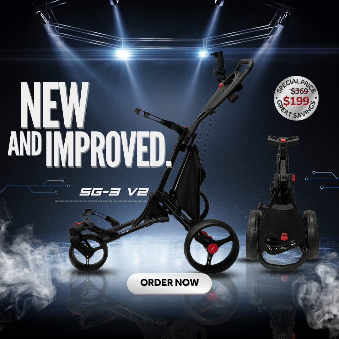 Revolutionise your golf game with Stinger Golf's new SG-3 Push Buggy