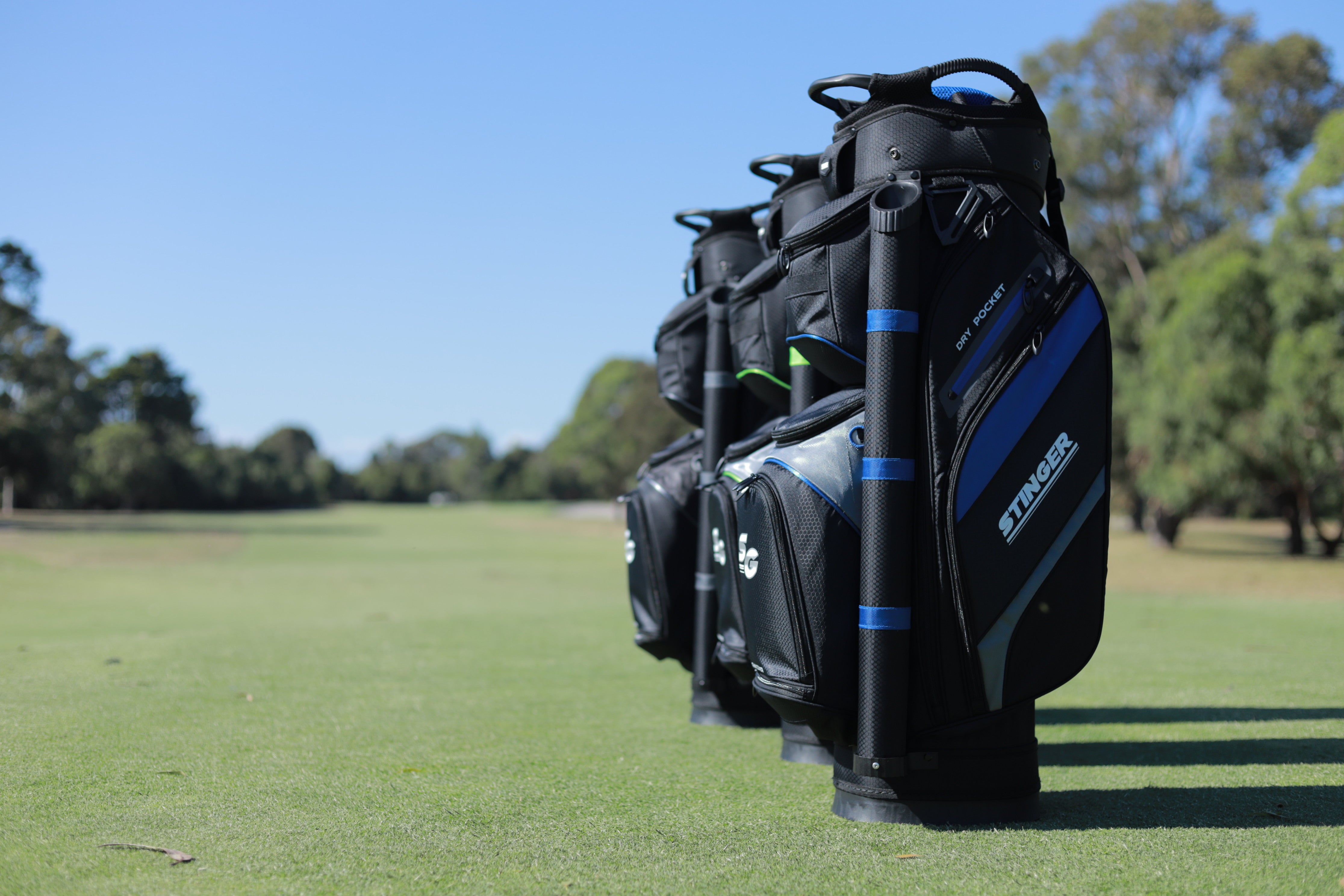 Light Weight Premium Golf Bag - Black/Lime