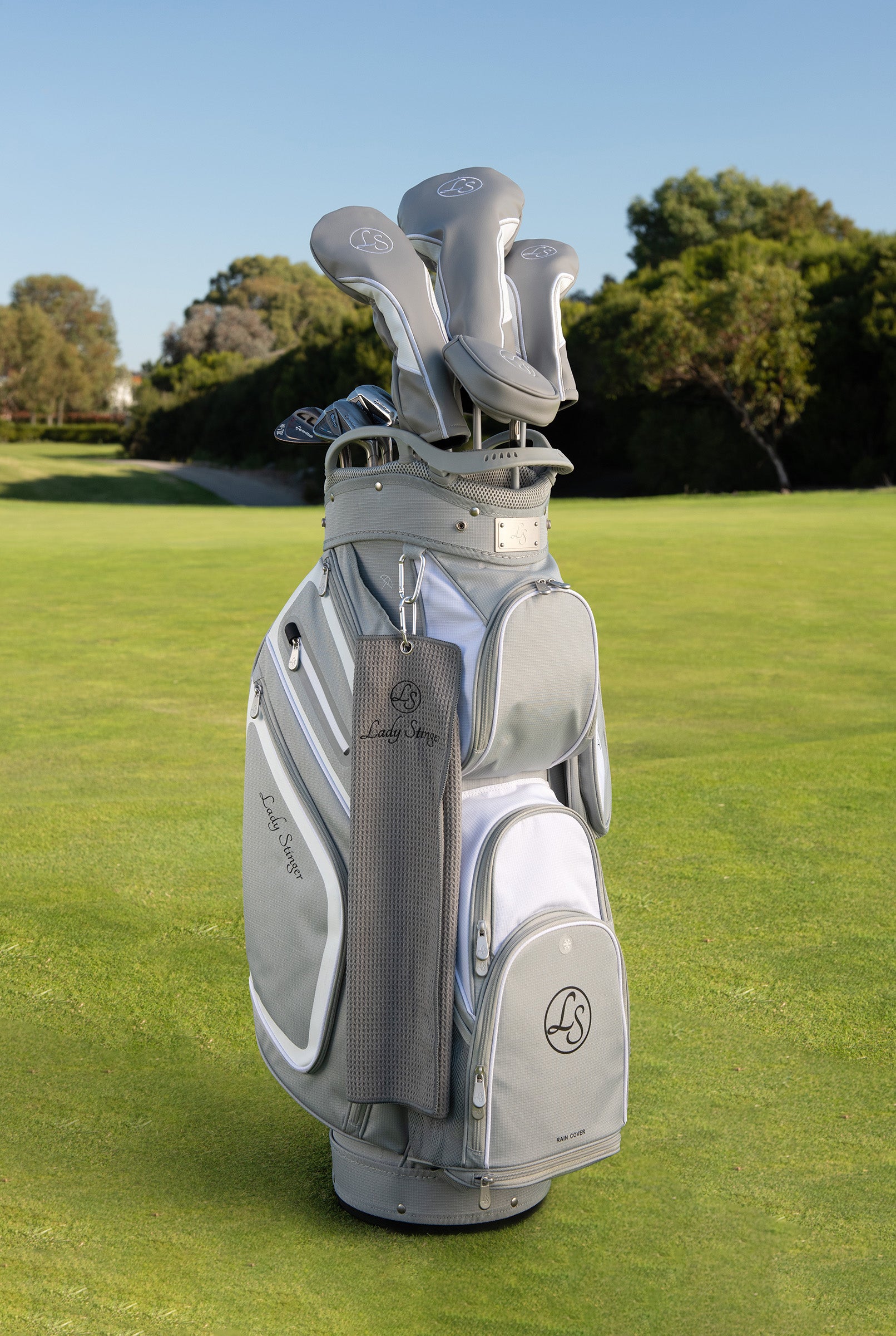 Lady Stinger Premium Light Weight Golf Bag - Grey / White