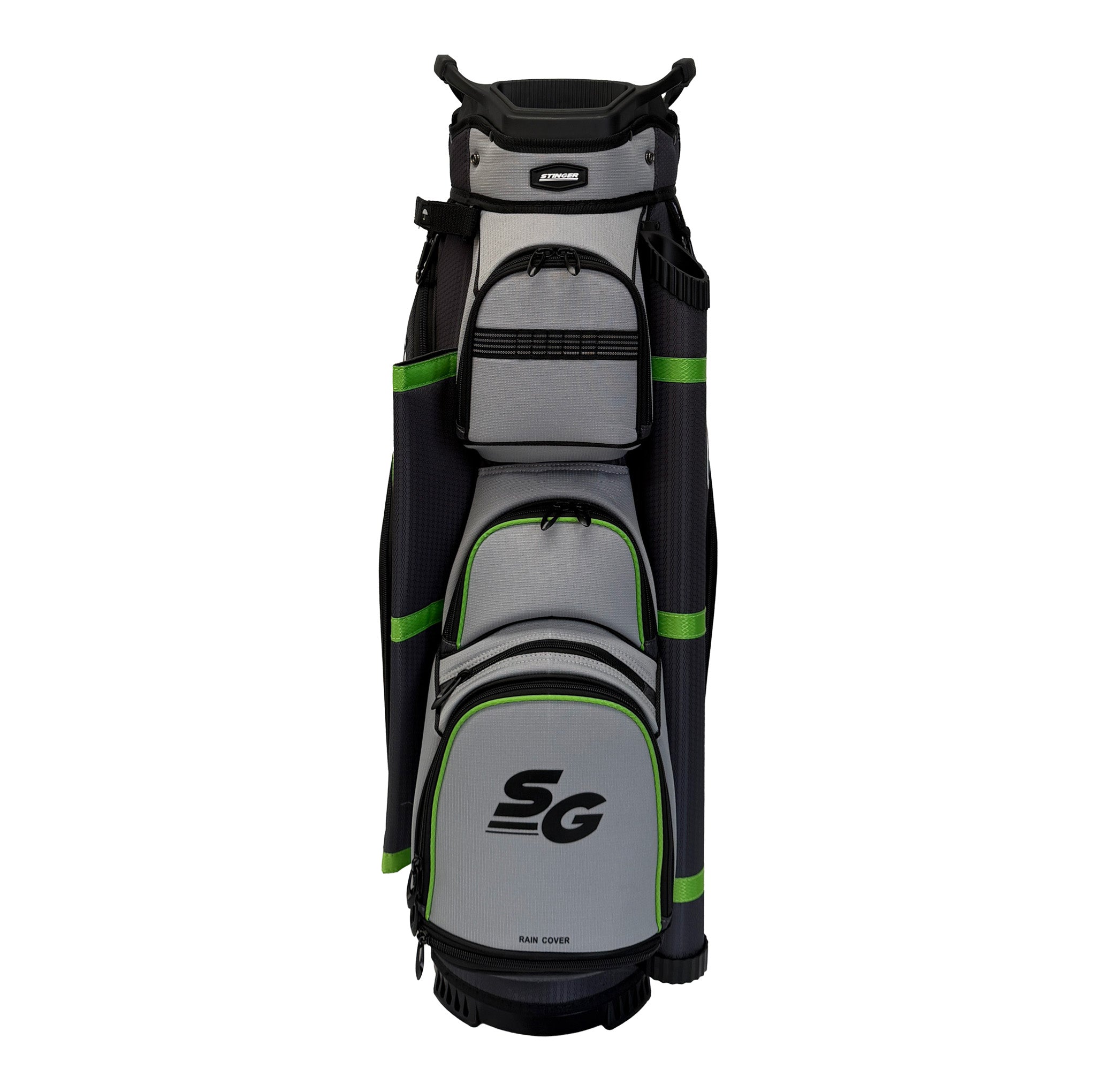 Premium Cart Bag - Lime / Grey / Charcoal