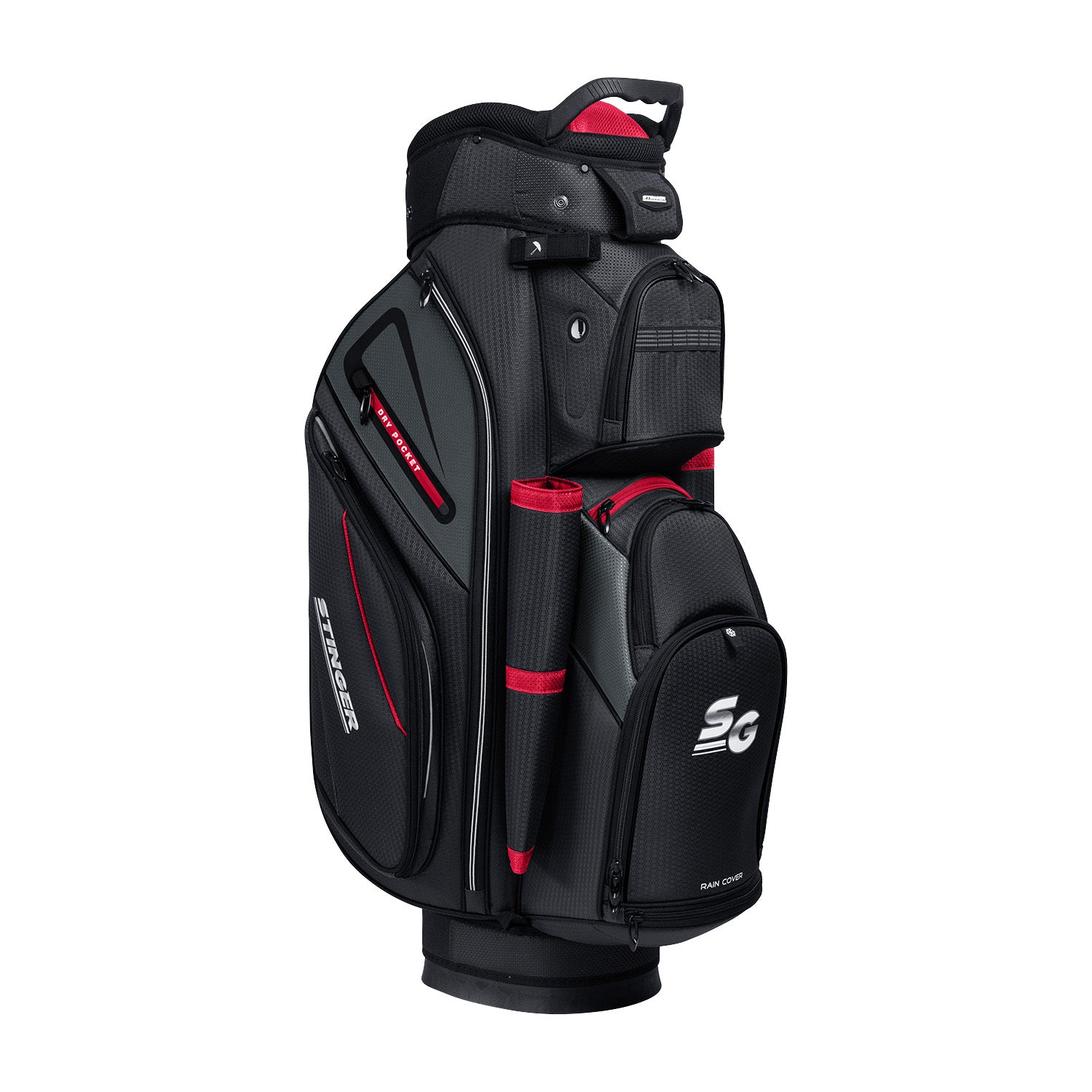 Stinger Premium Golf Bag - Black/Red