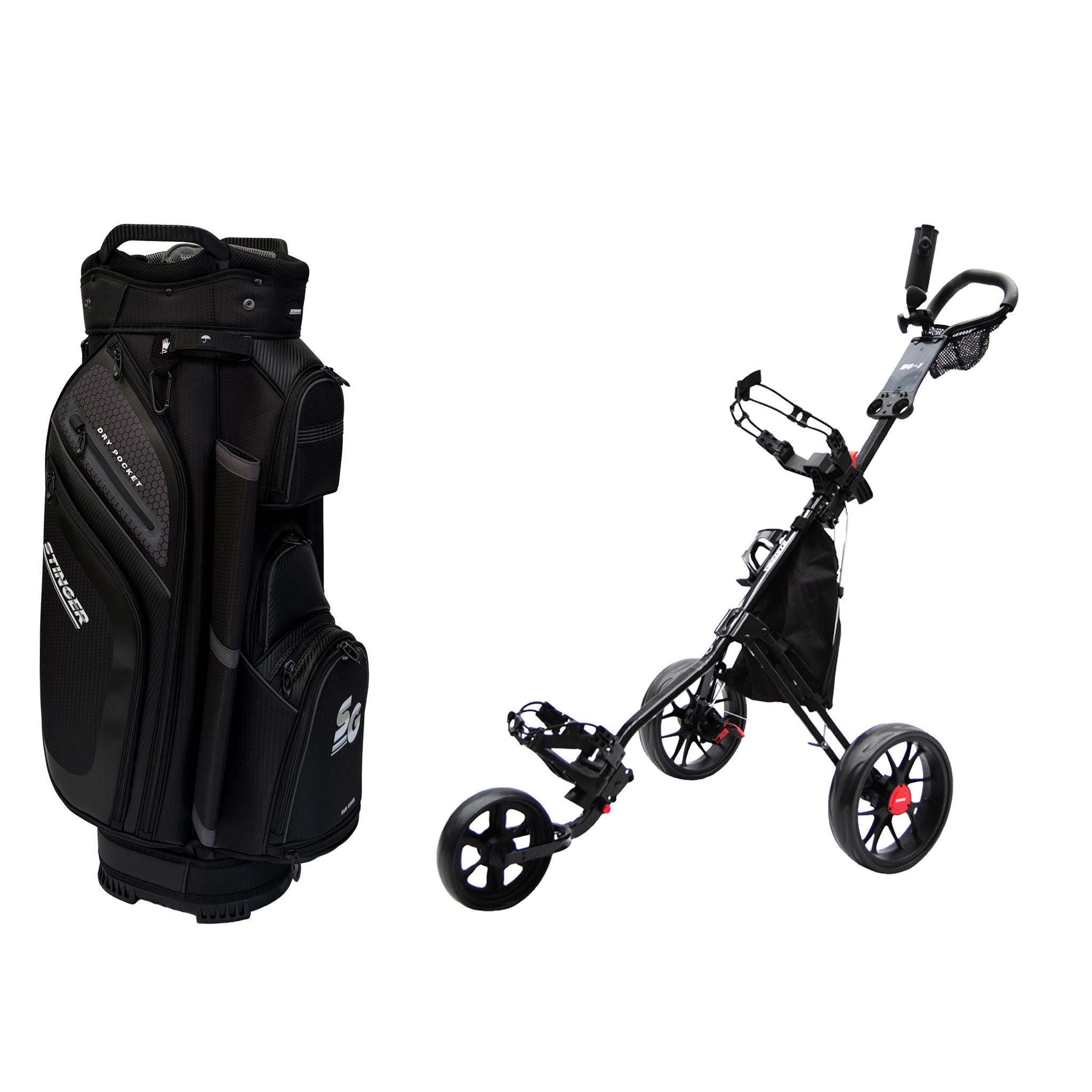 Stinger SG-1 Golf Buggy & Golf Bag Bundle
