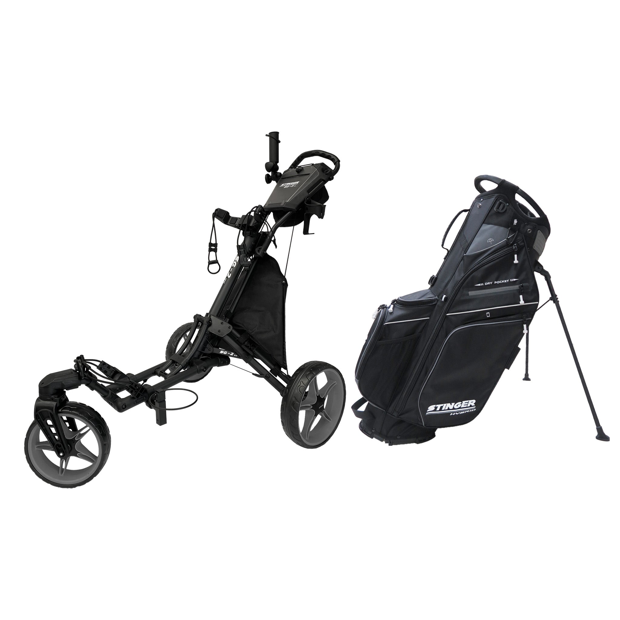 Stinger SG-2 V2 Golf Buggy & Golf Bag Bundle