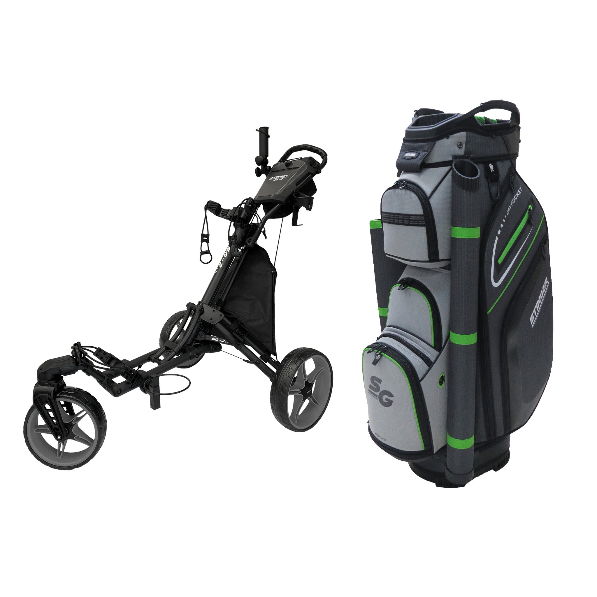 Stinger SG-2 V2 Golf Buggy & Golf Bag Bundle