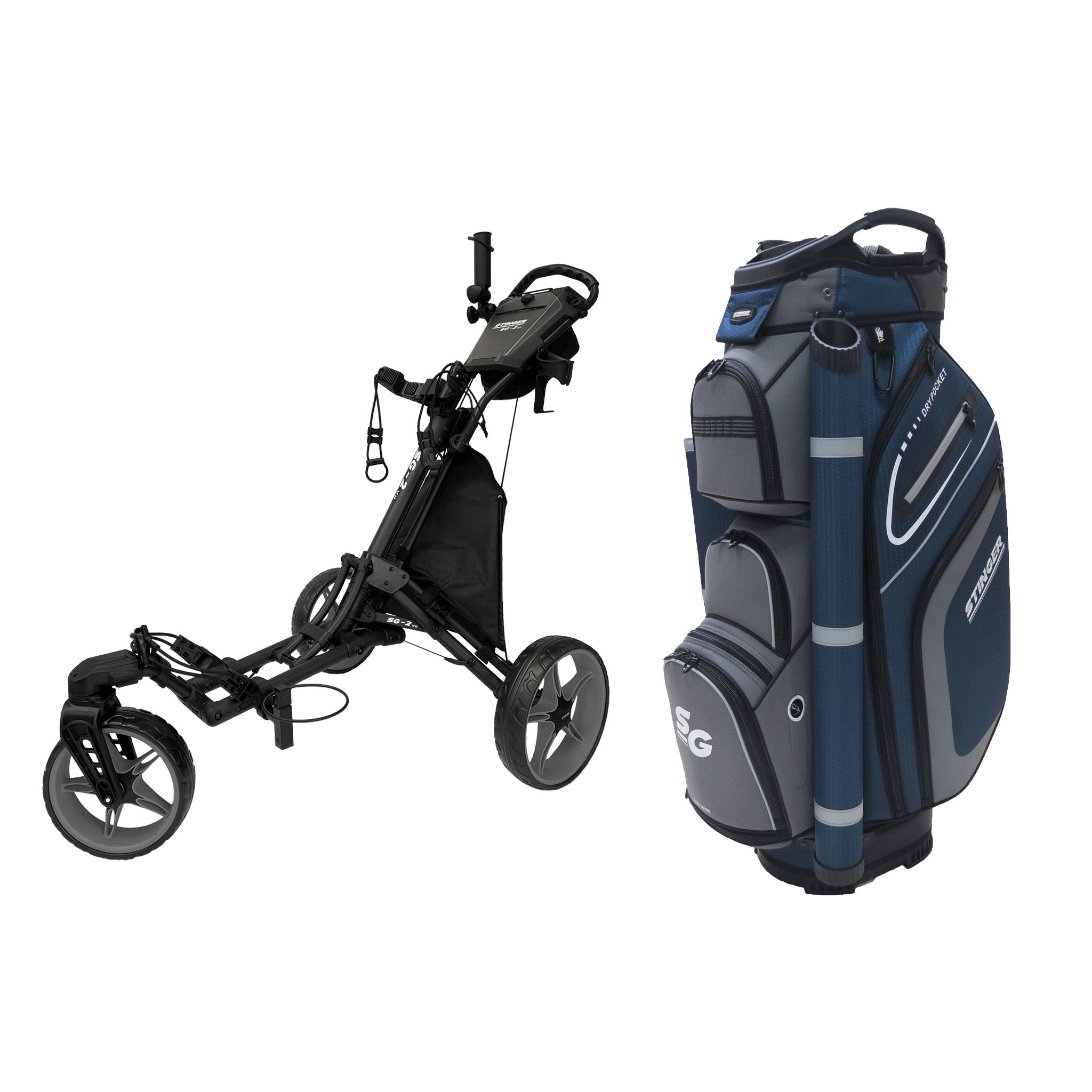 Stinger SG-2 V2 Golf Buggy & Golf Bag Bundle