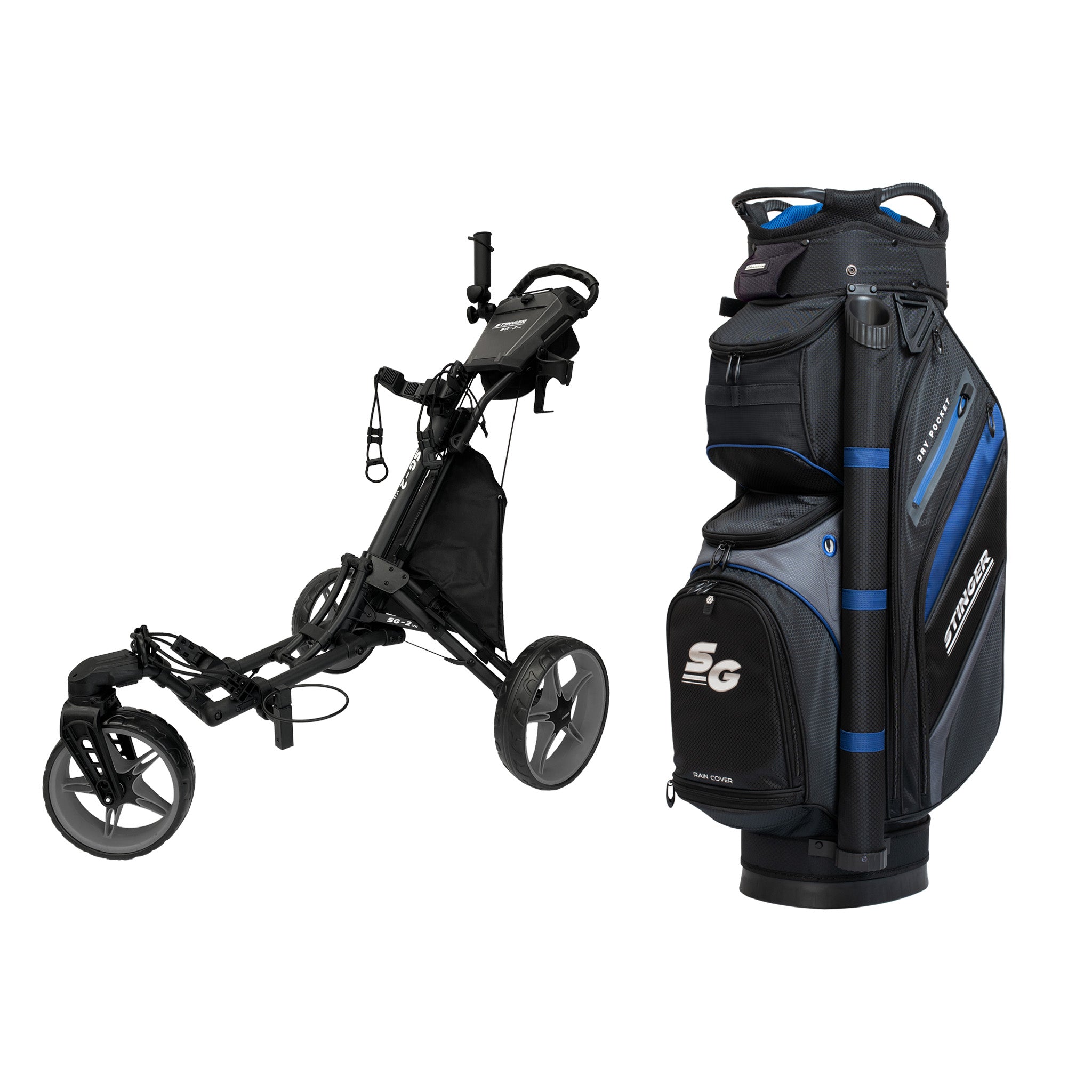 Stinger SG-2 V2 Golf Buggy & Golf Bag Bundle