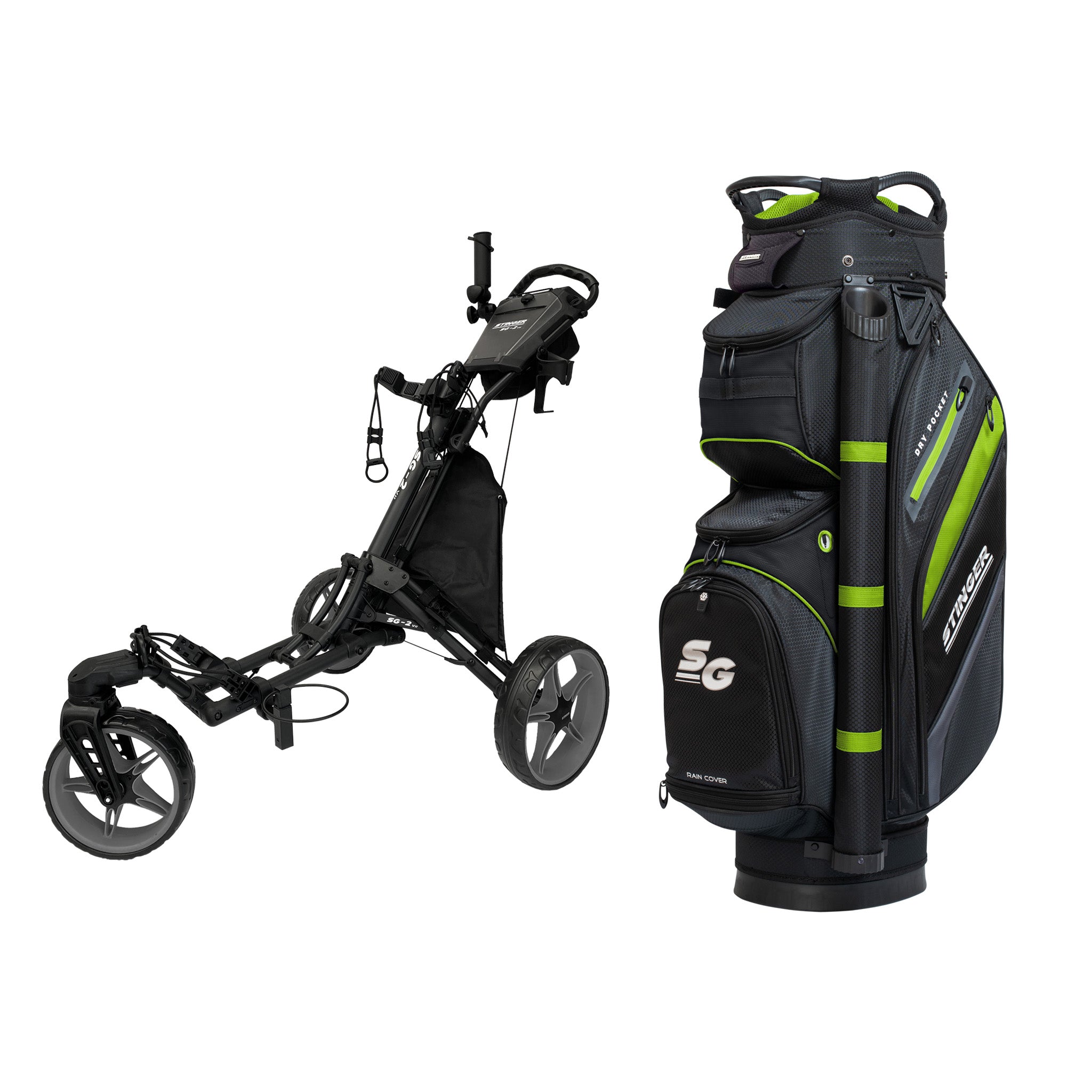 Stinger SG-2 V2 Golf Buggy & Golf Bag Bundle