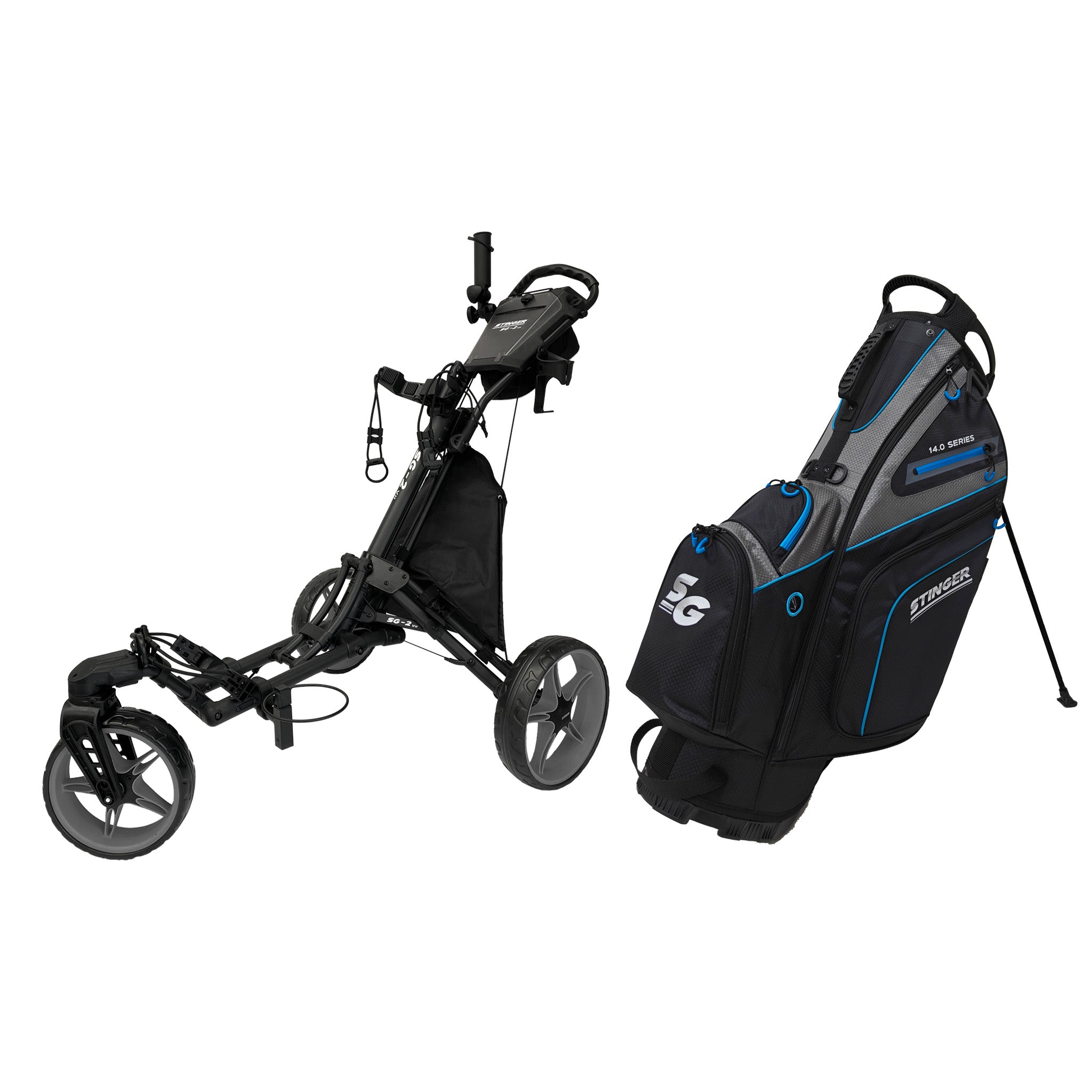 Stinger SG-2 V2 Golf Buggy & Golf Bag Bundle