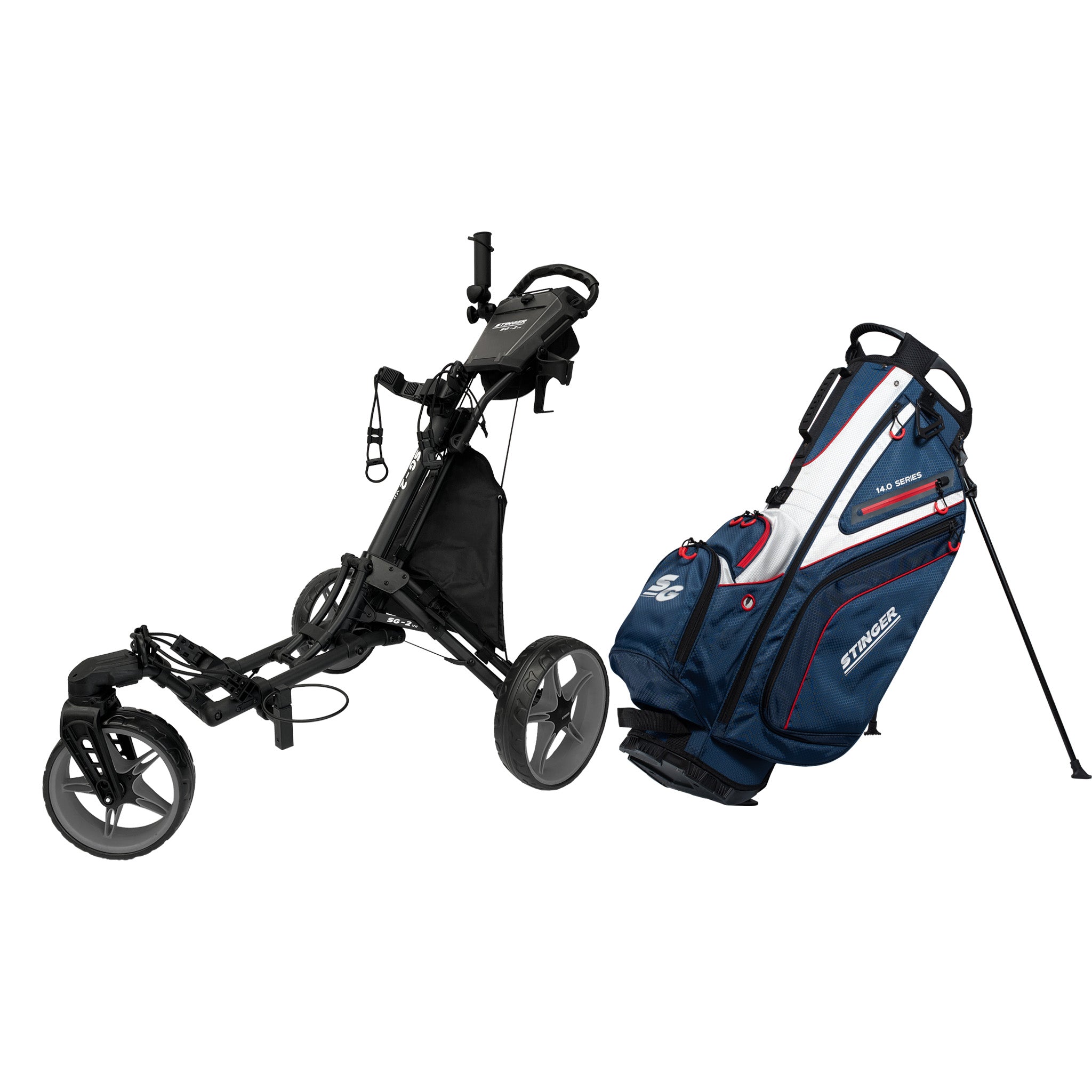 Stinger SG-2 V2 Golf Buggy & Golf Bag Bundle