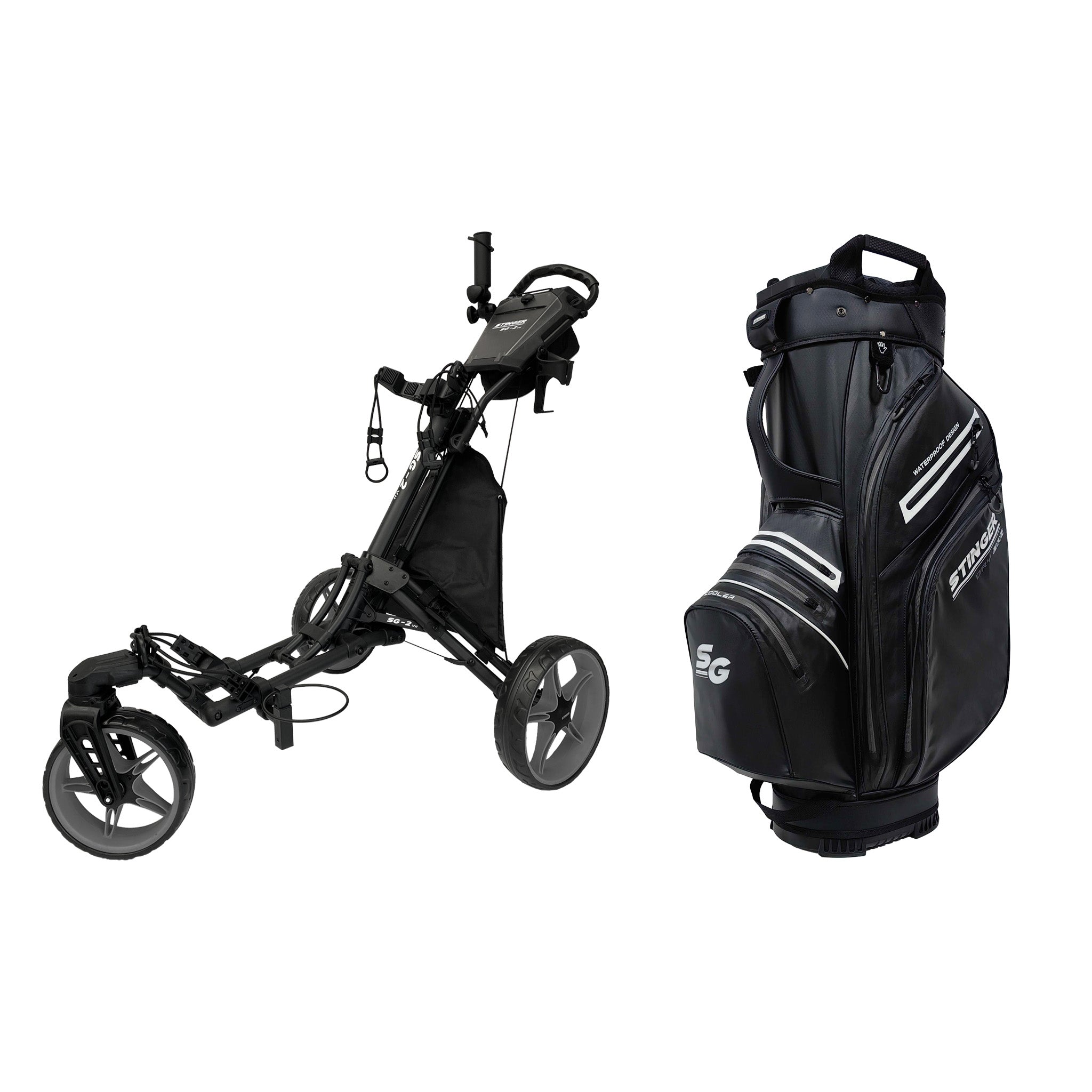 Stinger SG-2 V2 Golf Buggy & Golf Bag Bundle