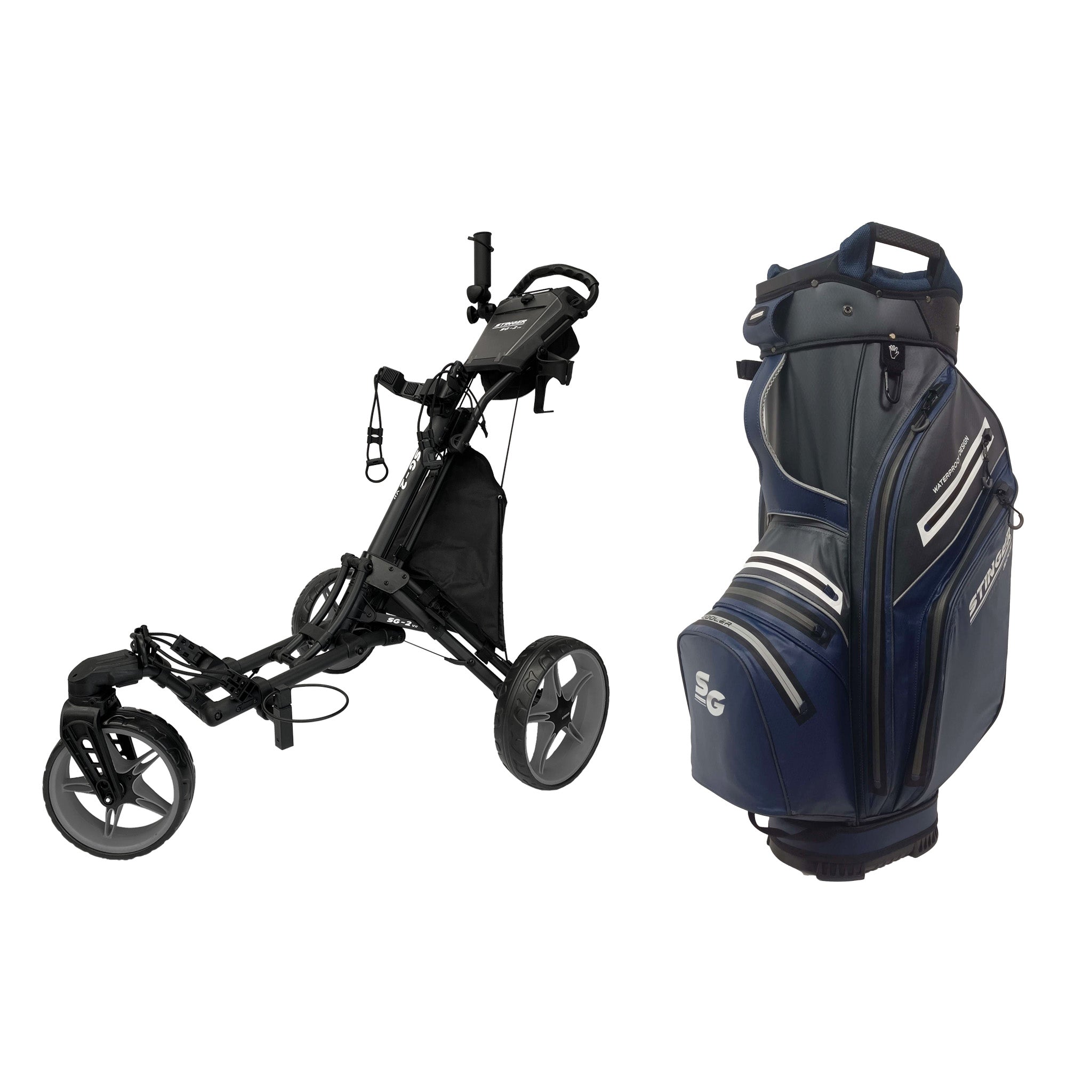 Stinger SG-2 V2 Golf Buggy & Golf Bag Bundle