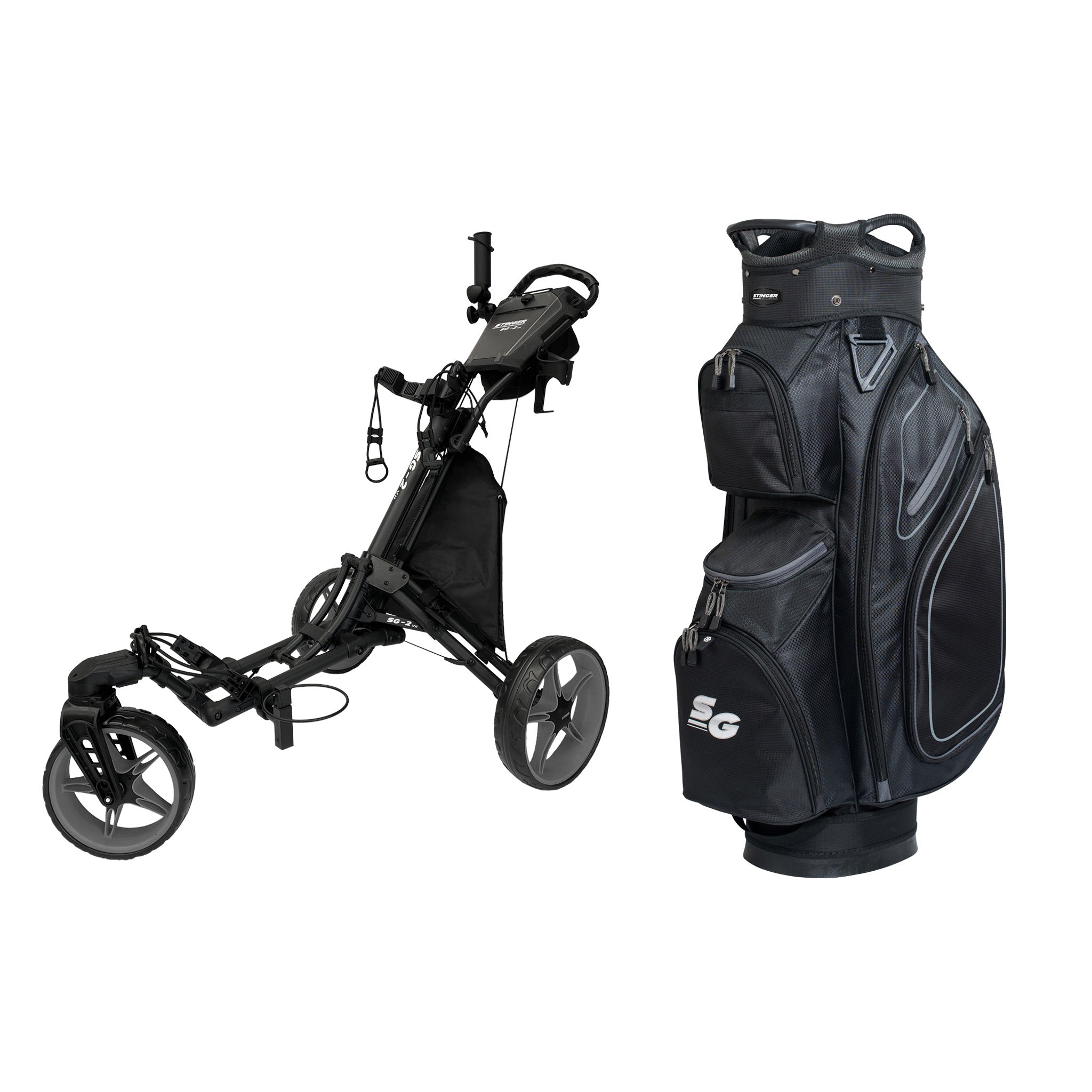Stinger SG-2 V2 Golf Buggy & Golf Bag Bundle