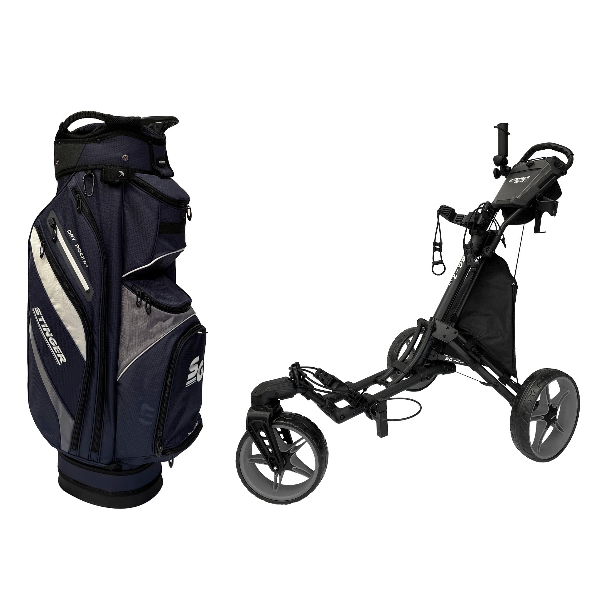 Stinger SG-2 V2 Golf Buggy & Golf Bag Bundle