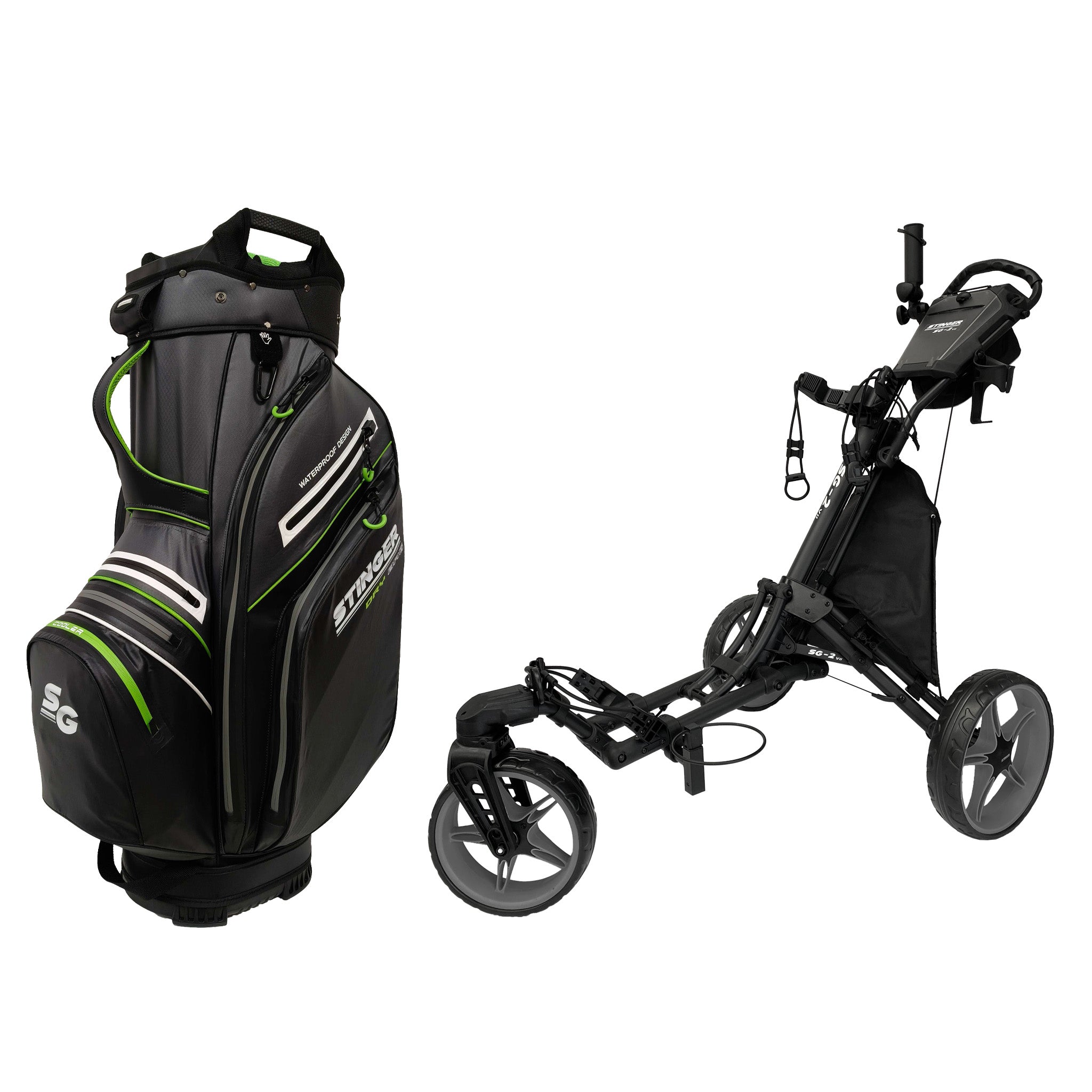 Stinger SG-2 V2 Golf Buggy & Golf Bag Bundle