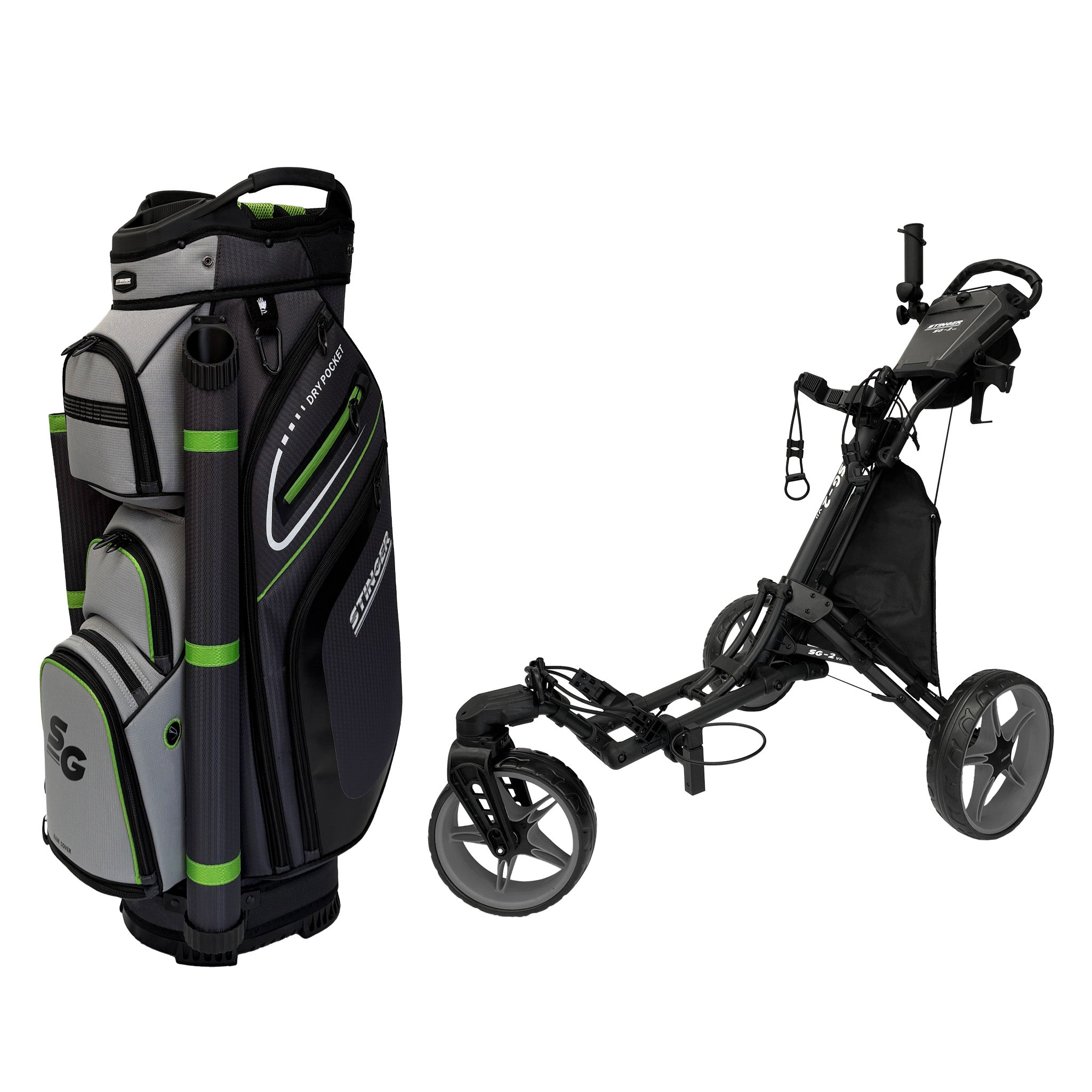 Stinger SG-2 V2 Golf Buggy & Golf Bag Bundle