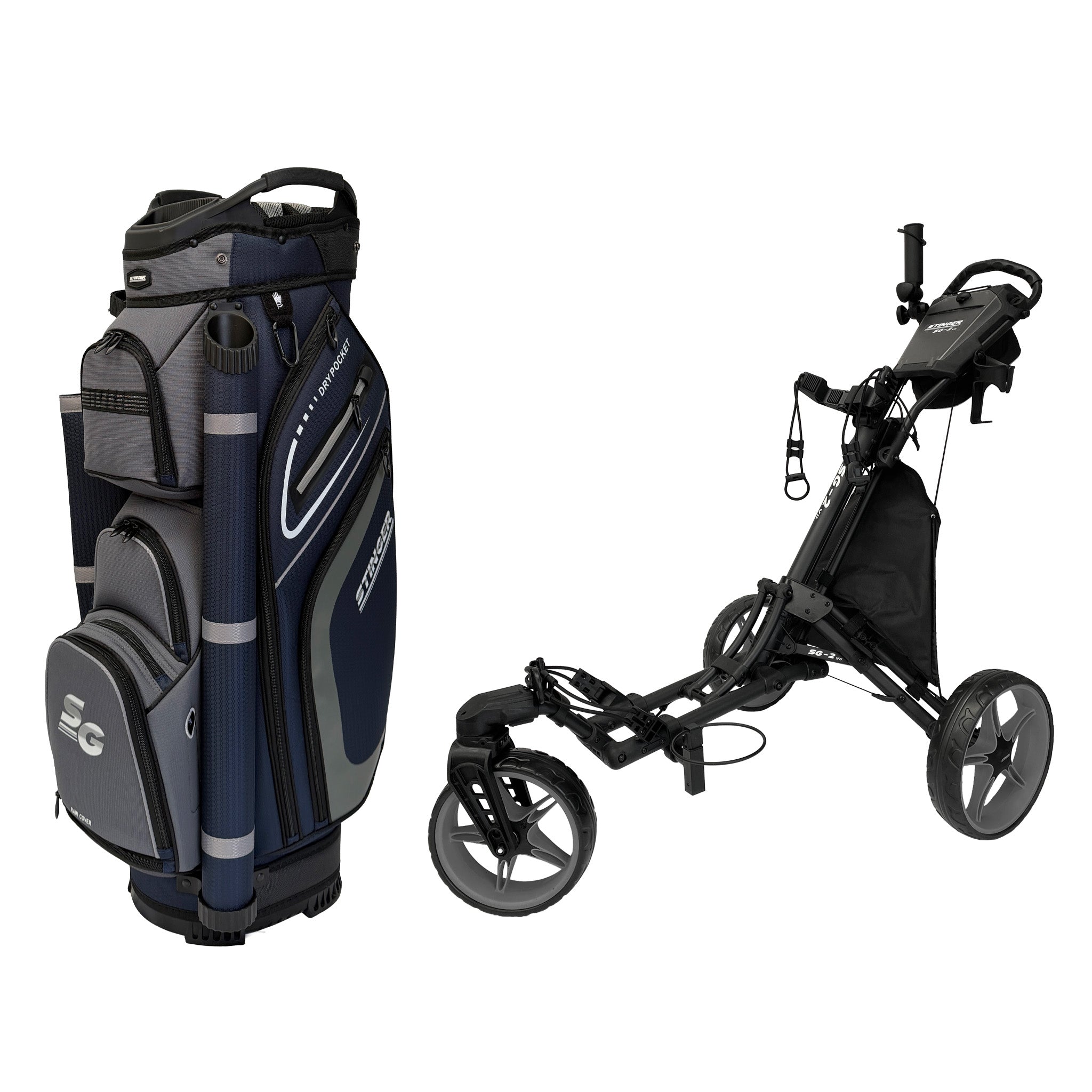 Stinger SG-2 V2 Golf Buggy & Golf Bag Bundle