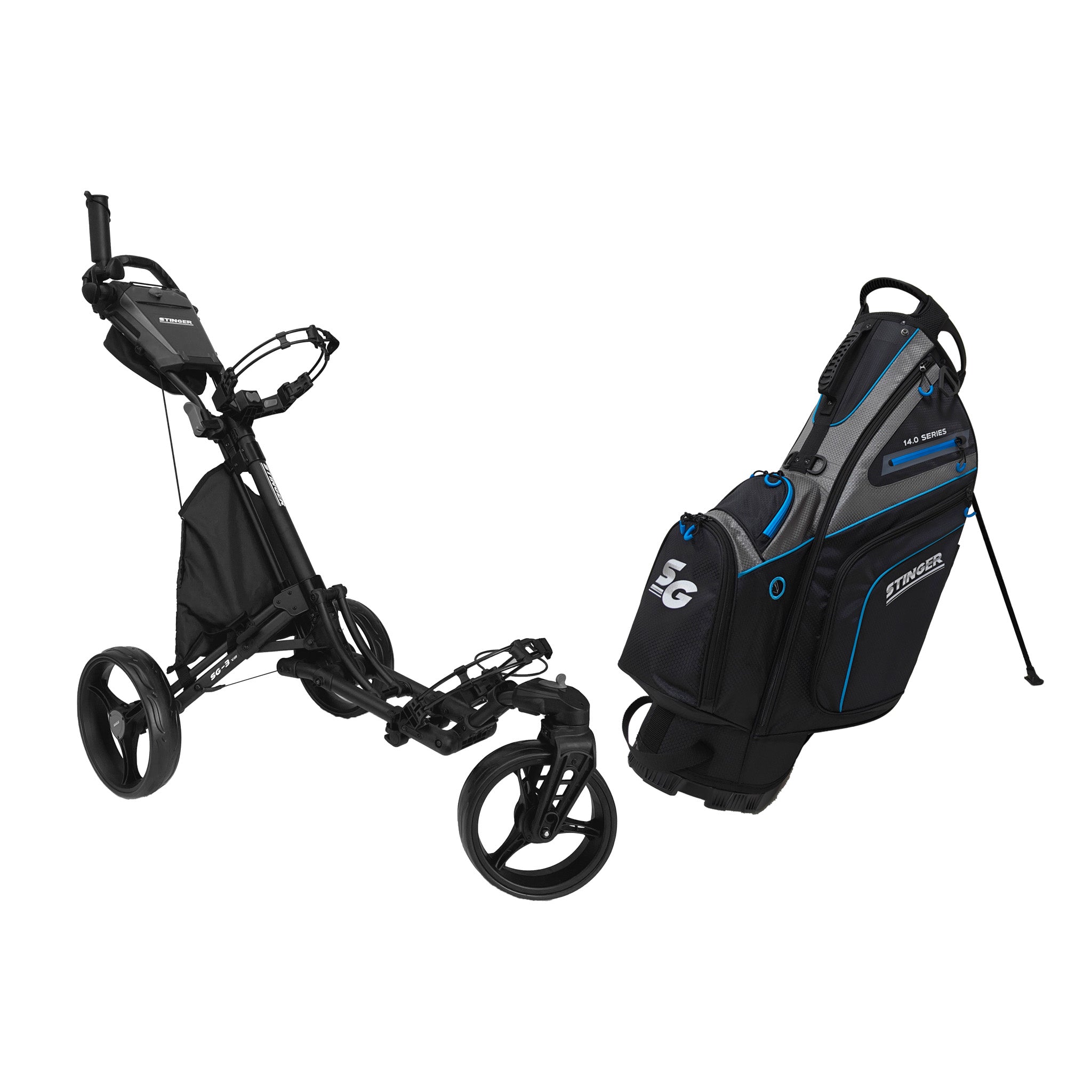 Stinger SG-3 V3 Golf Buggy & Golf Bag Bundle