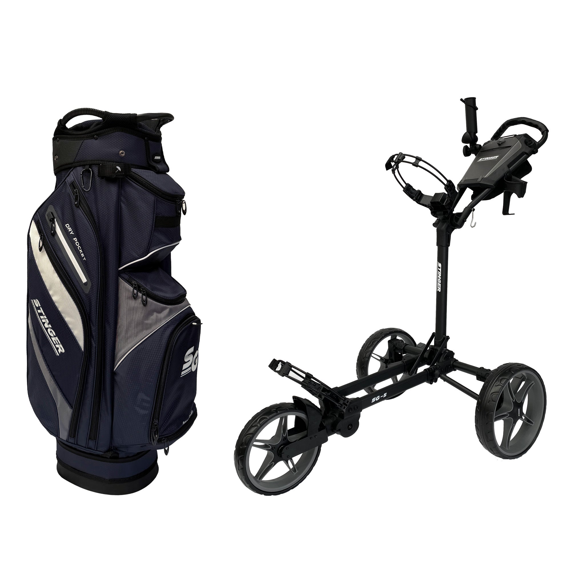 Stinger SG-5 Golf Buggy & Golf Bag Bundle
