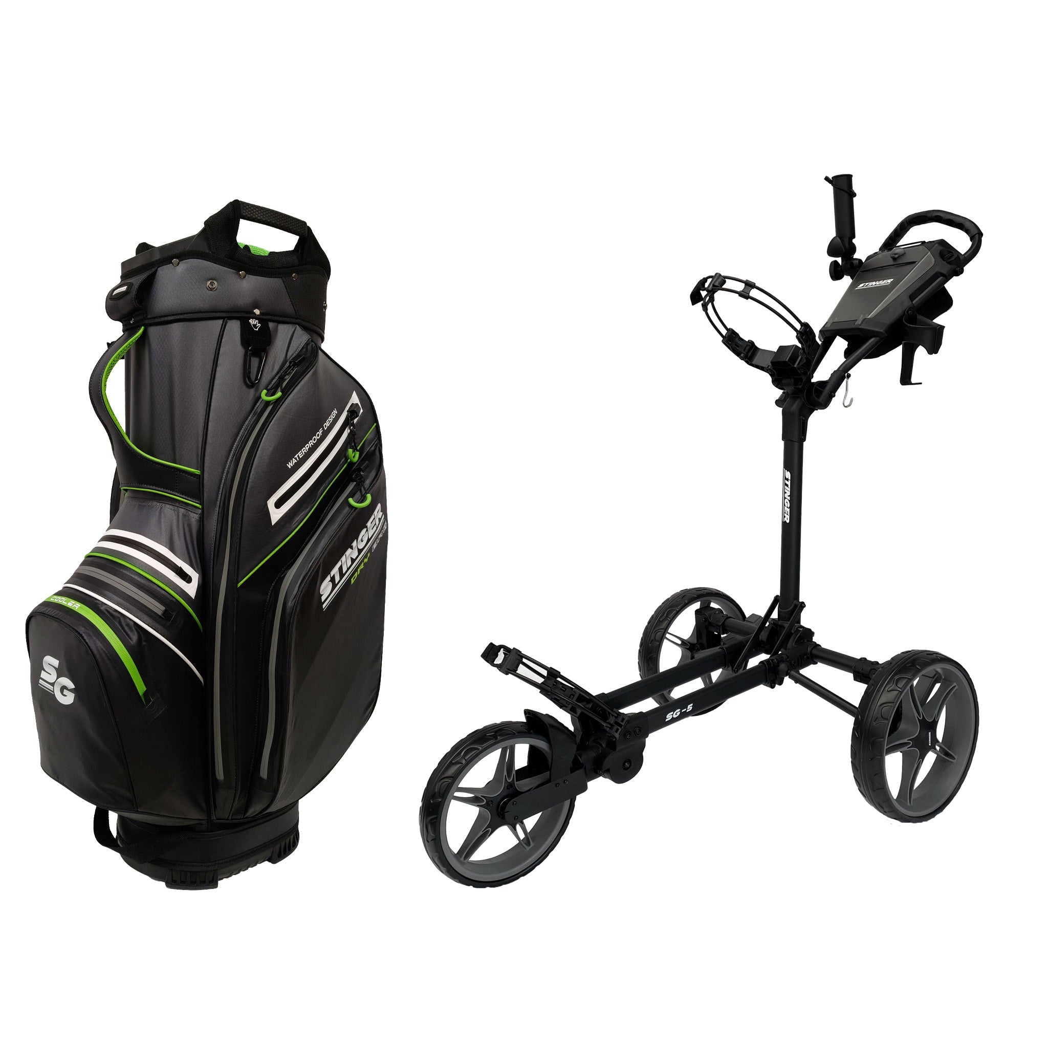 Stinger SG-5 Golf Buggy & Golf Bag Bundle