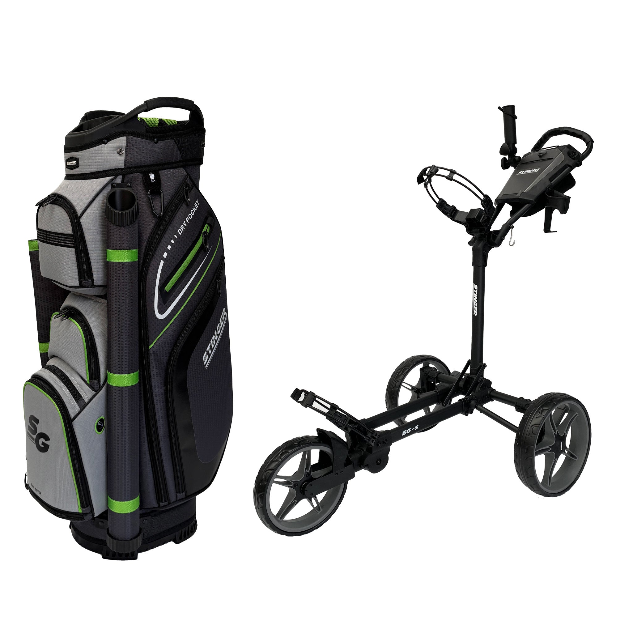 Stinger SG-5 Golf Buggy & Golf Bag Bundle