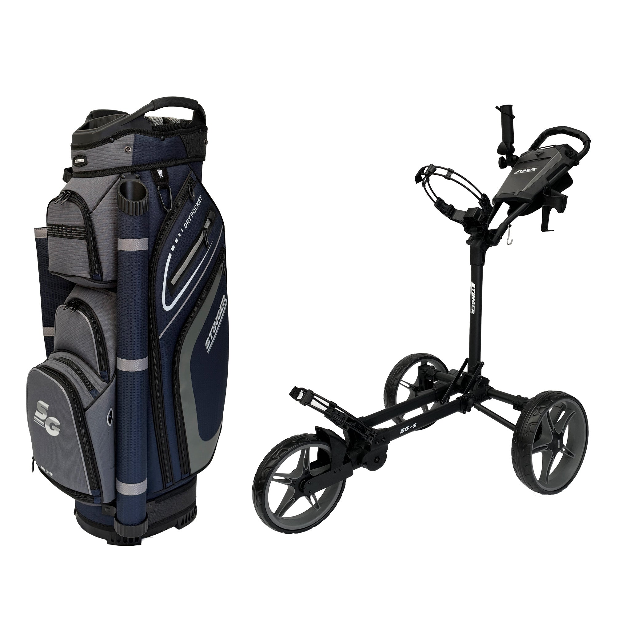 Stinger SG-5 Golf Buggy & Golf Bag Bundle