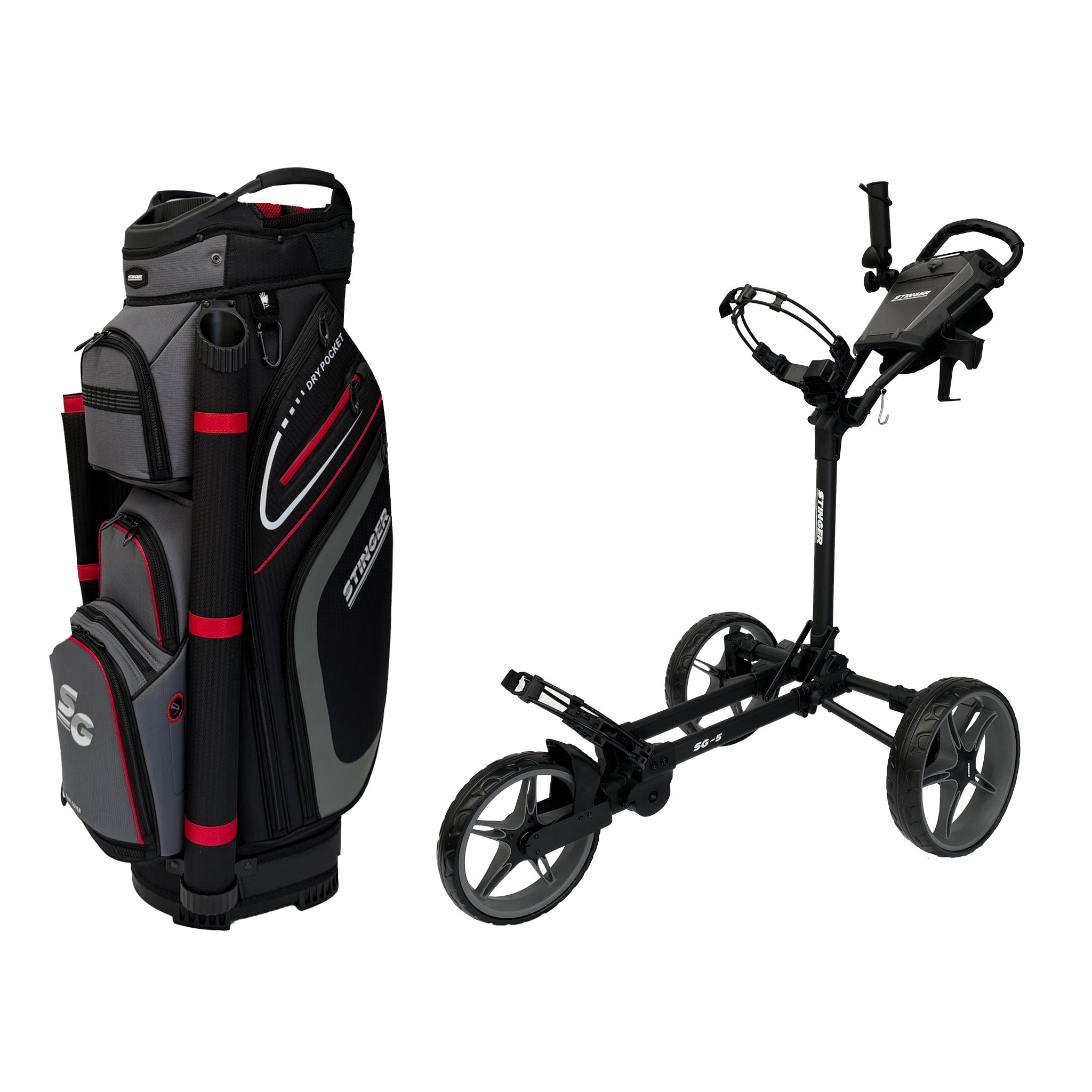 Stinger SG-5 Golf Buggy & Golf Bag Bundle