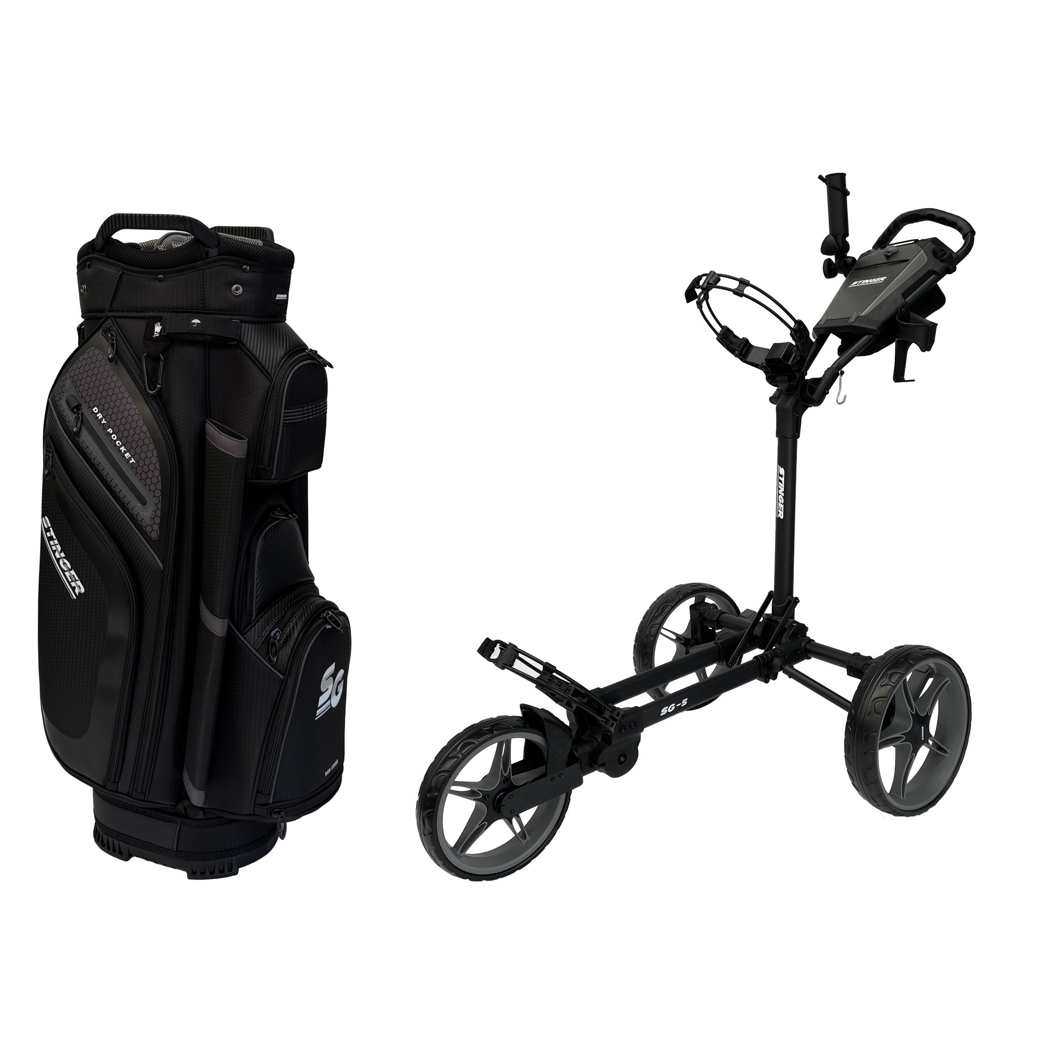 Stinger SG-5 Golf Buggy & Golf Bag Bundle