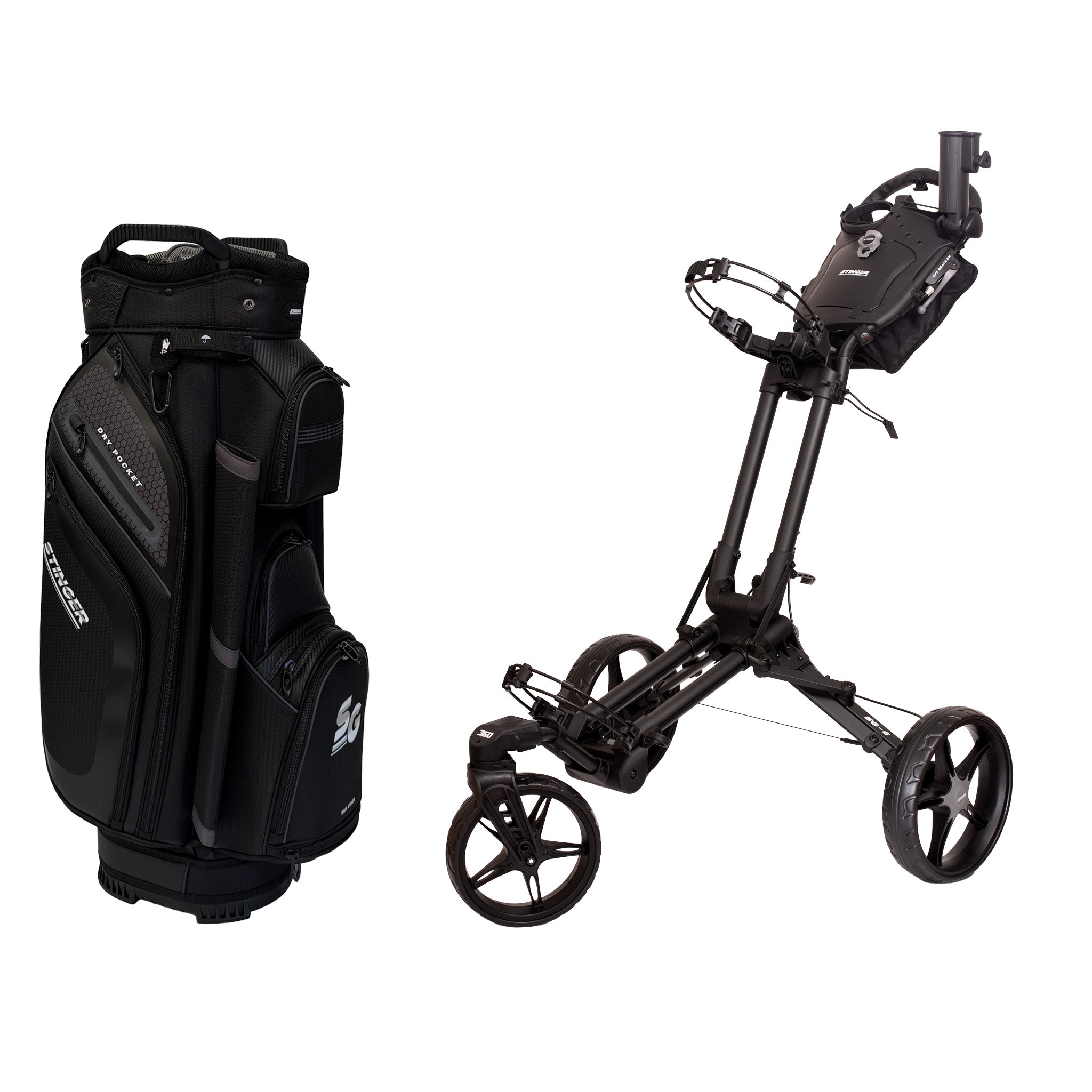 Stinger SG-6 Golf Buggy & Golf Bag Bundle