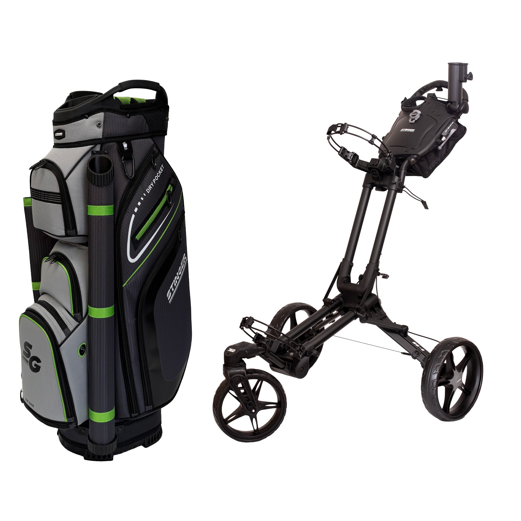 Stinger SG-6 Golf Buggy & Golf Bag Bundle
