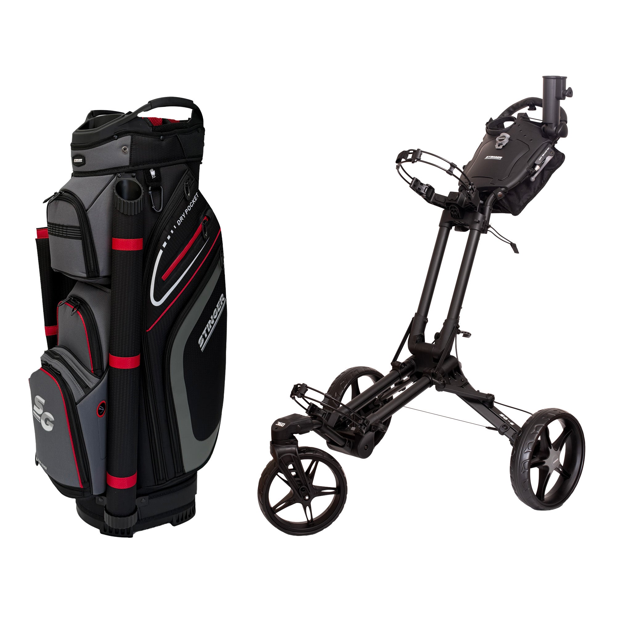 Stinger SG-6 Golf Buggy & Golf Bag Bundle