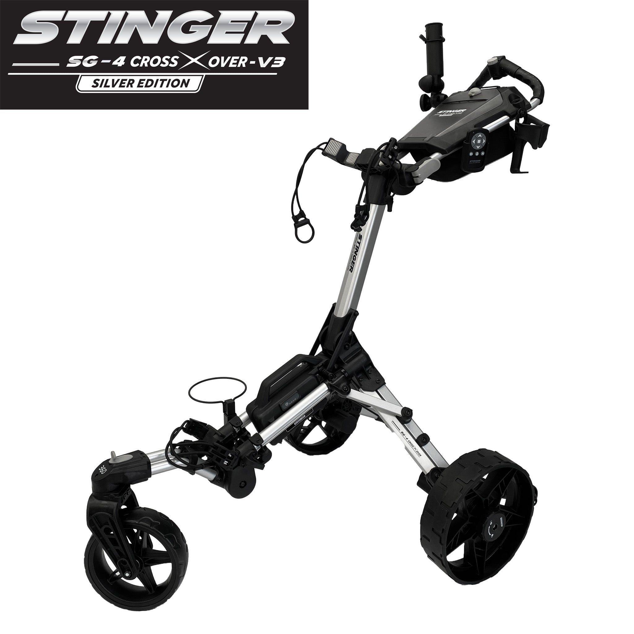 SG-4 Crossover Remote Control Assisted Electric Golf Buggy - Silver Edition V3