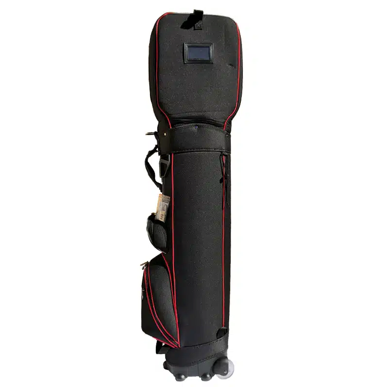 Onyx Roller Golf Travel Bag on Wheels – Black / Red