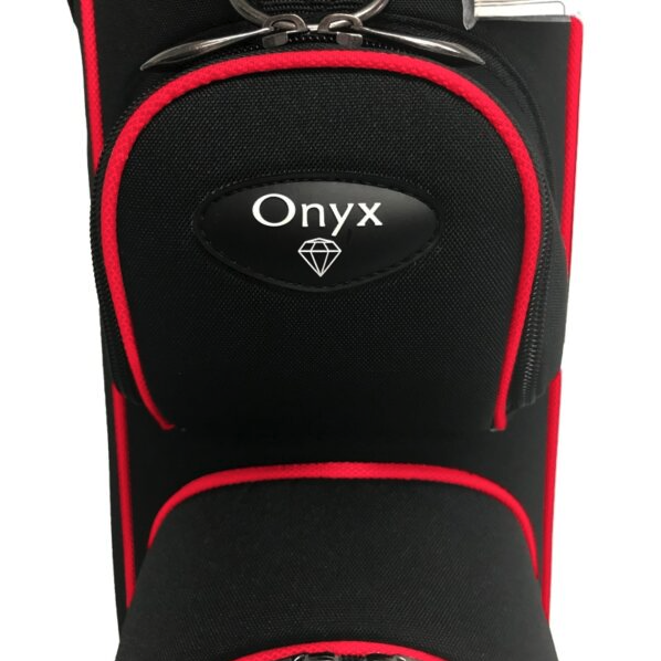 Onyx Roller Golf Travel Bag on Wheels – Black / Red