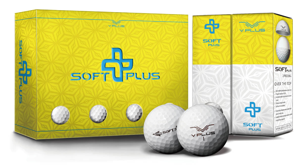 V PLUS Soft Plus Golf Balls - Dozen
