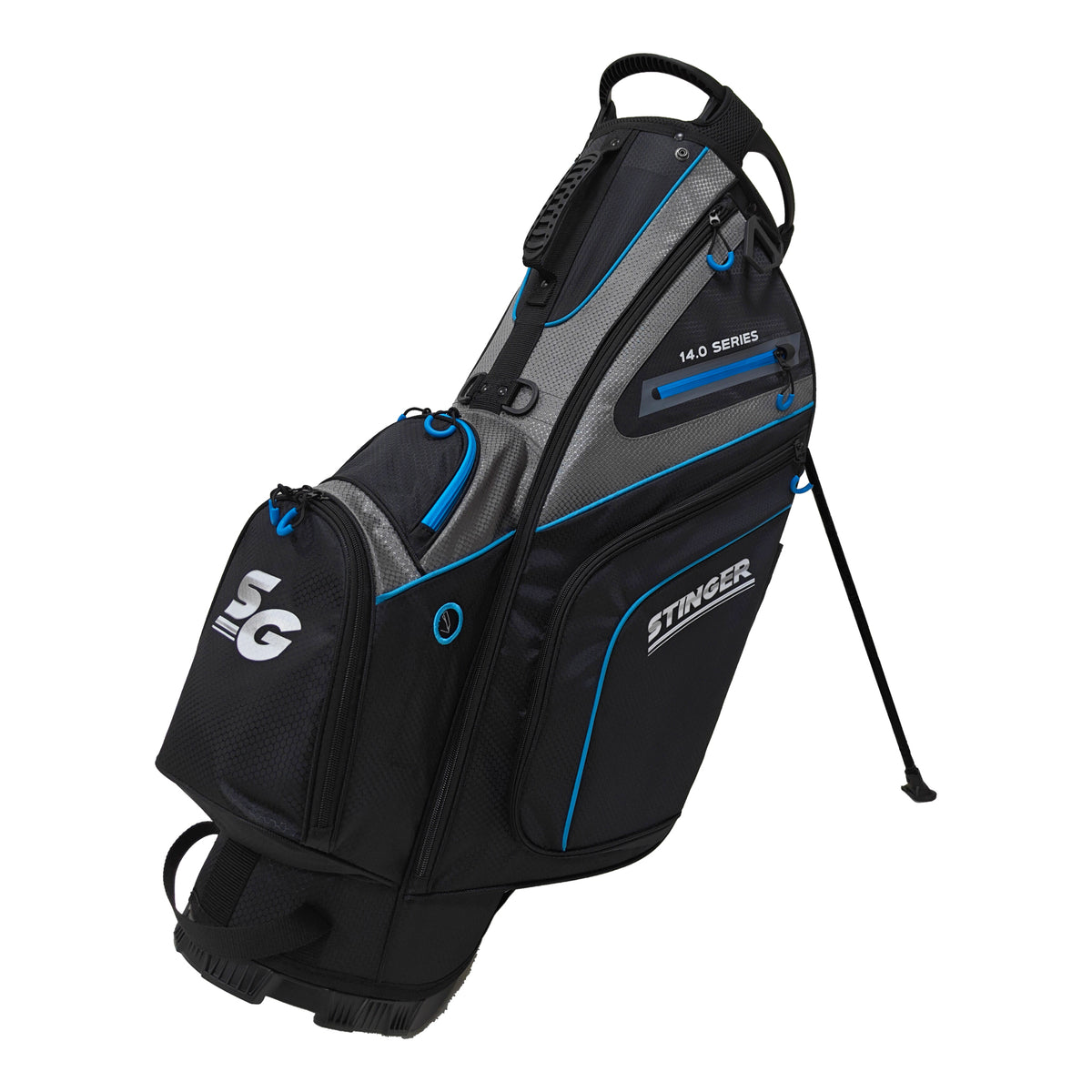 Stinger Stand Bag - Black / Grey / Blue | Stinger Golf Products