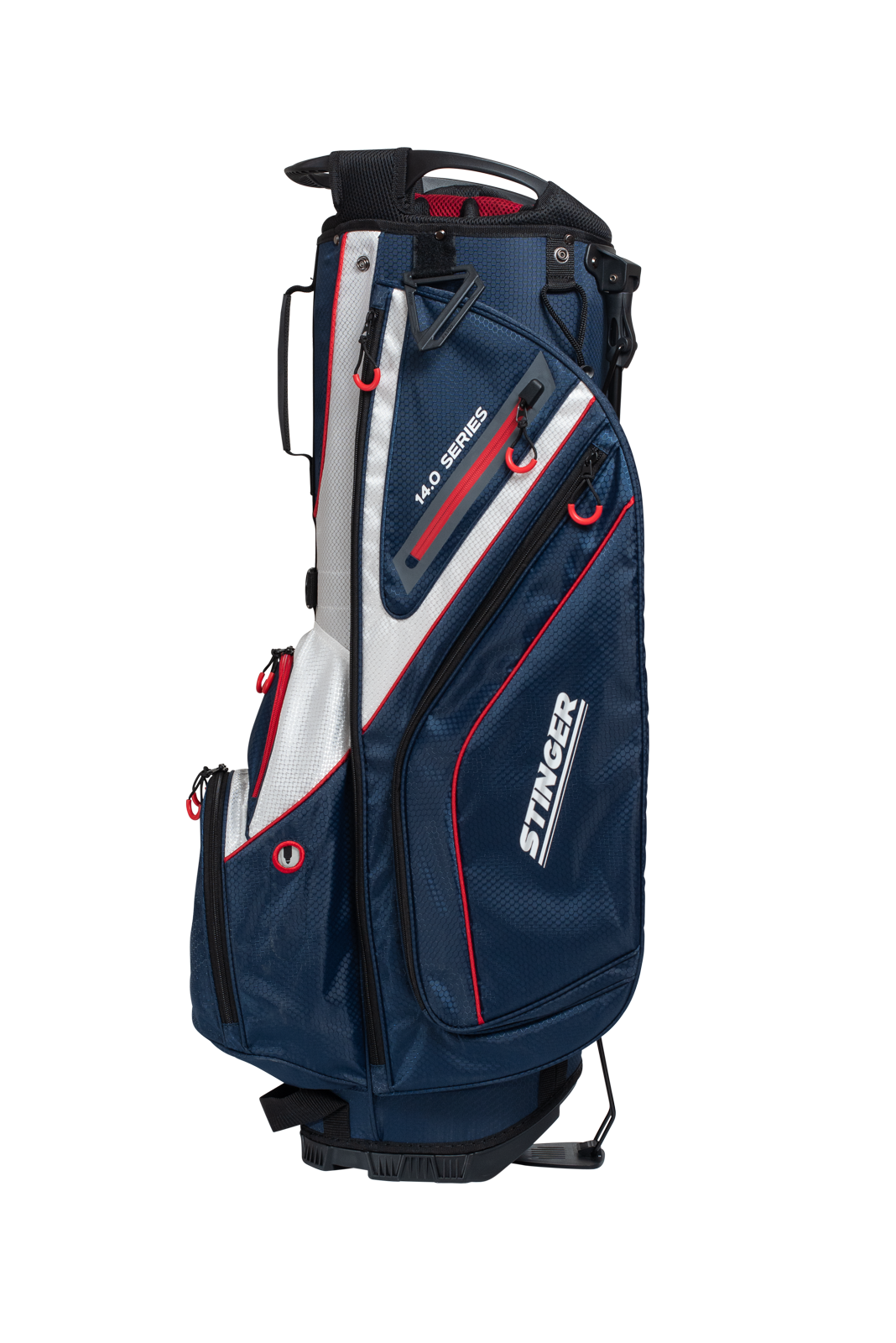 Stinger Stand Bag - Navy / White / Red | Stinger Golf Products