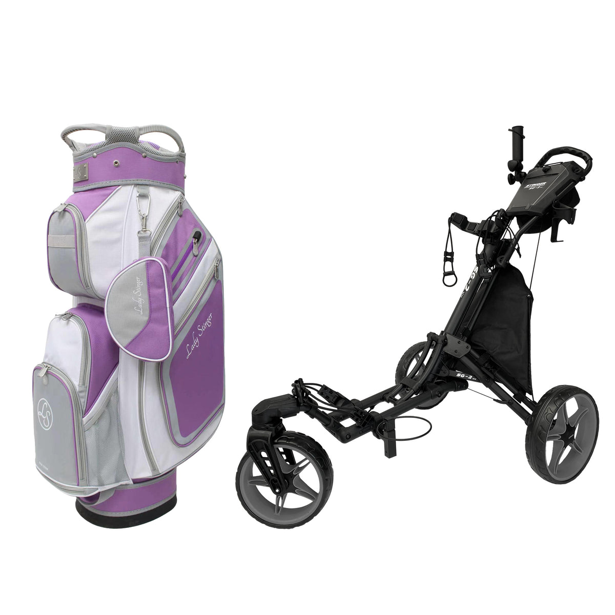 Stinger SG-2 V2 Golf Buggy & Golf Bag Bundle