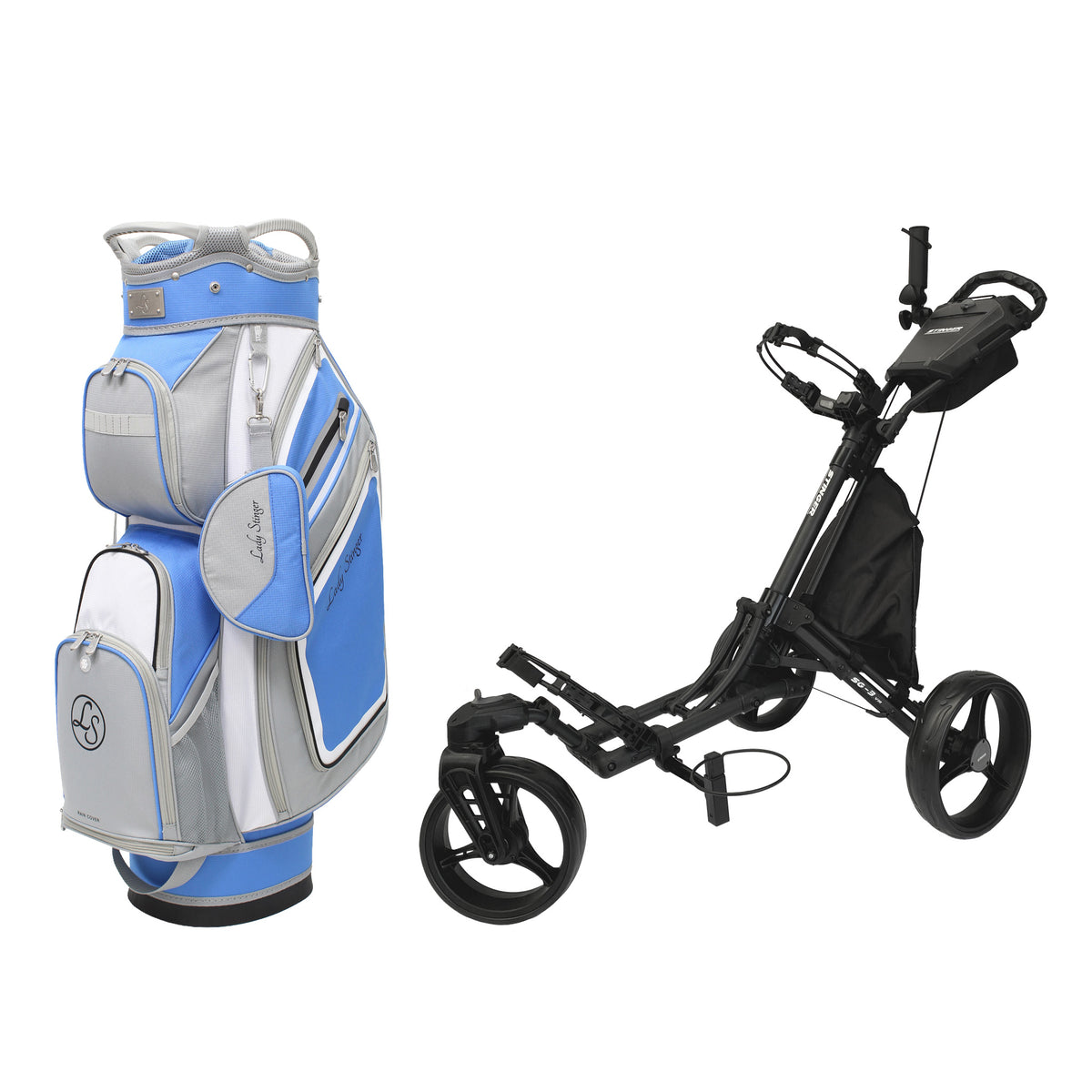 Stinger SG-3 V3 Golf Buggy & Golf Bag Bundle