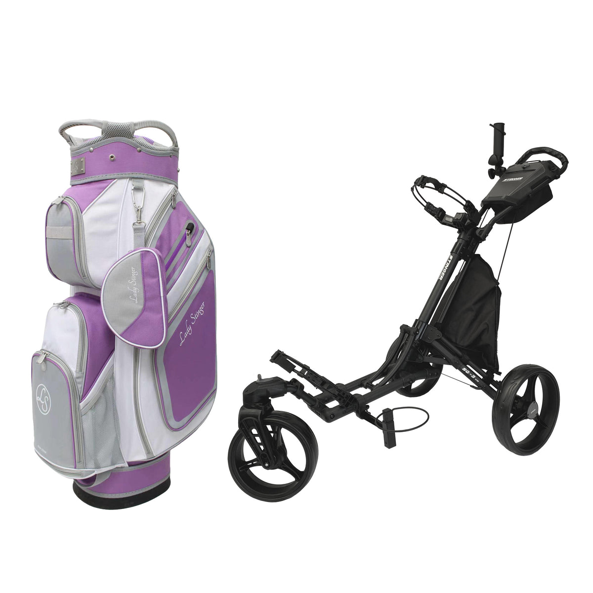 Stinger SG-3 V3 Golf Buggy & Golf Bag Bundle