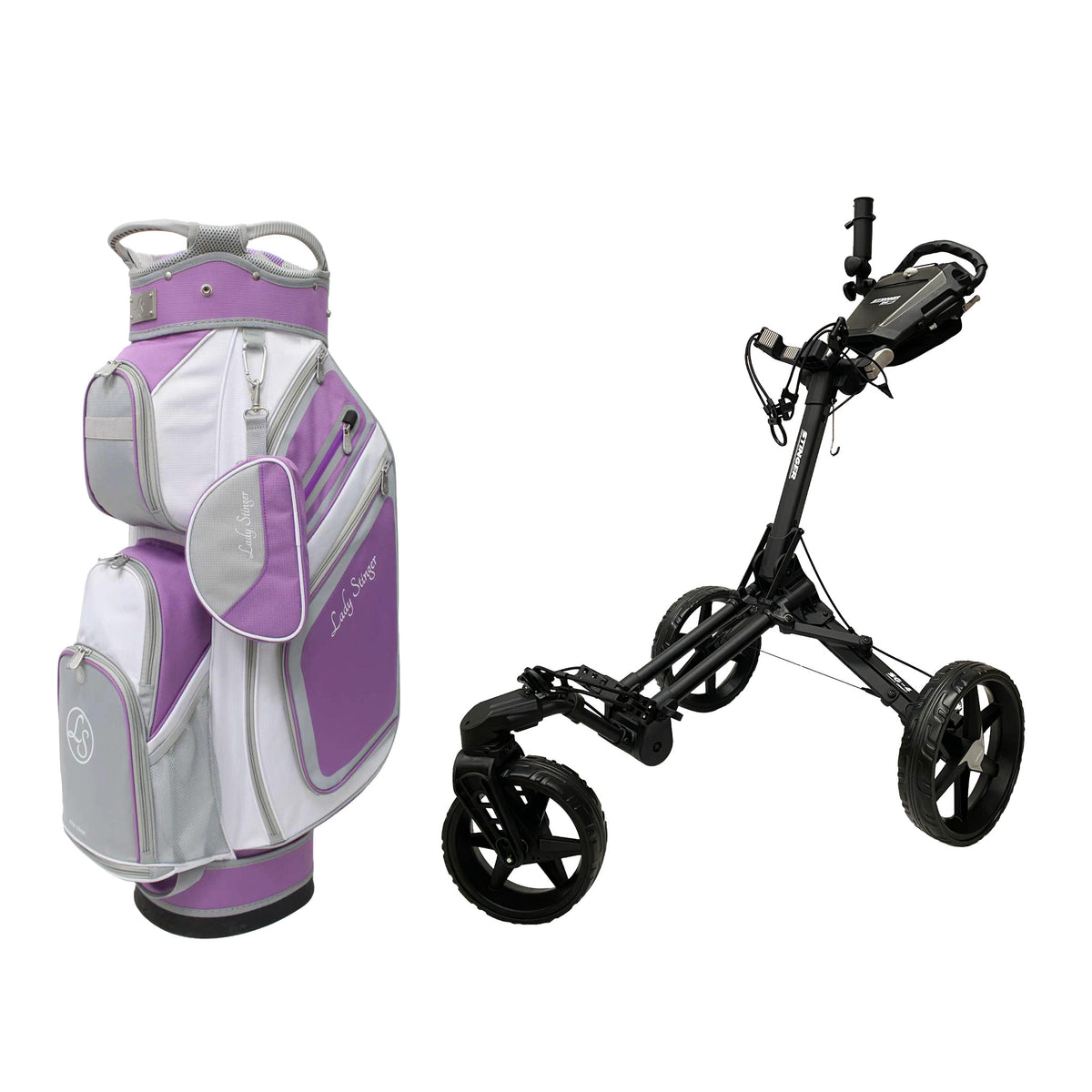 Stinger SG-4 Compact Golf Buggy & Golf Bag Bundle