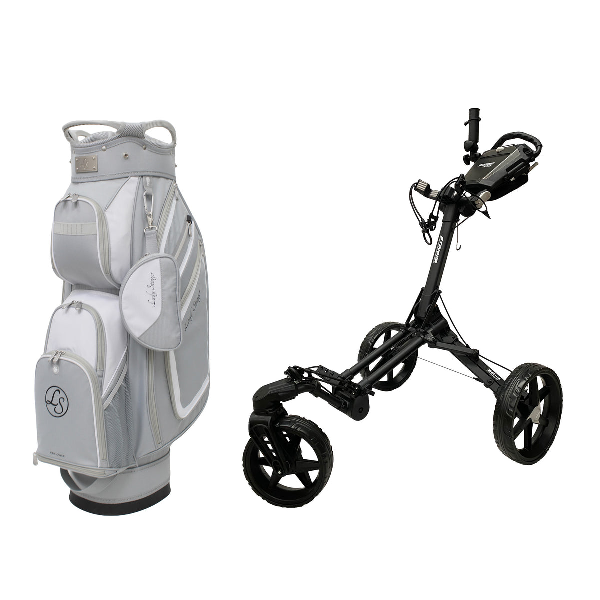 Stinger SG-4 Compact Golf Buggy & Golf Bag Bundle