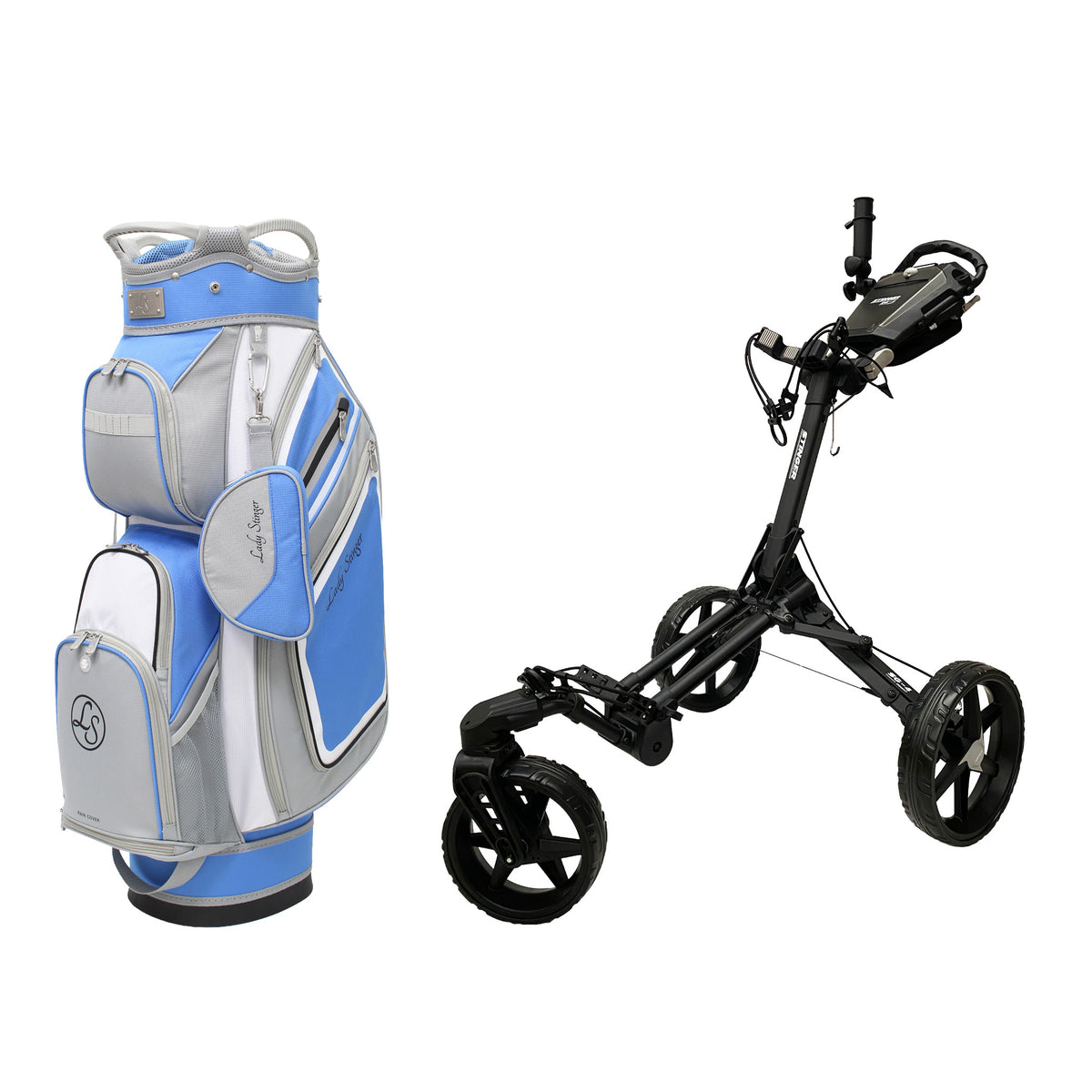 Stinger SG-4 Compact Golf Buggy & Golf Bag Bundle