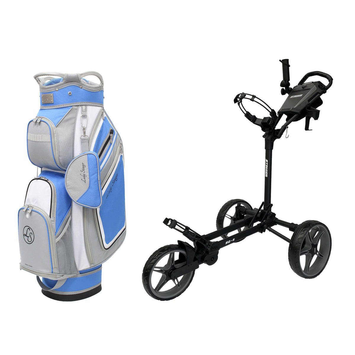 Stinger SG-5 Golf Buggy & Golf Bag Bundle