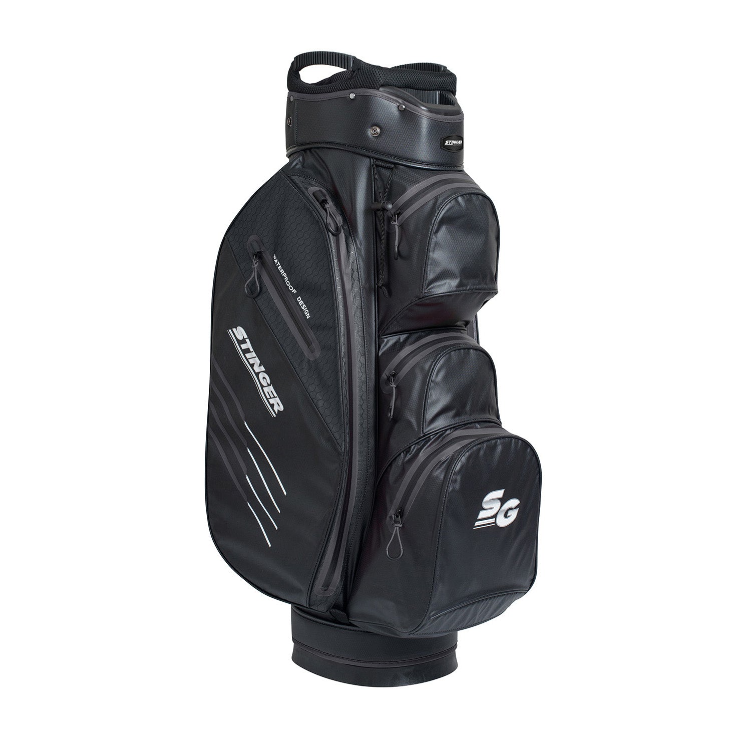 Stinger Waterproof Golf Bag - Black/Grey