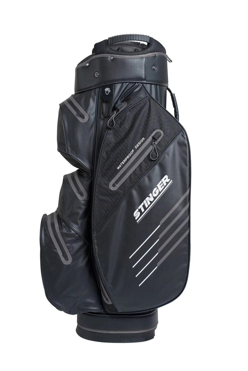 Stinger Waterproof Golf Bag - Black/Grey - BAGS - Stinger Golf Products