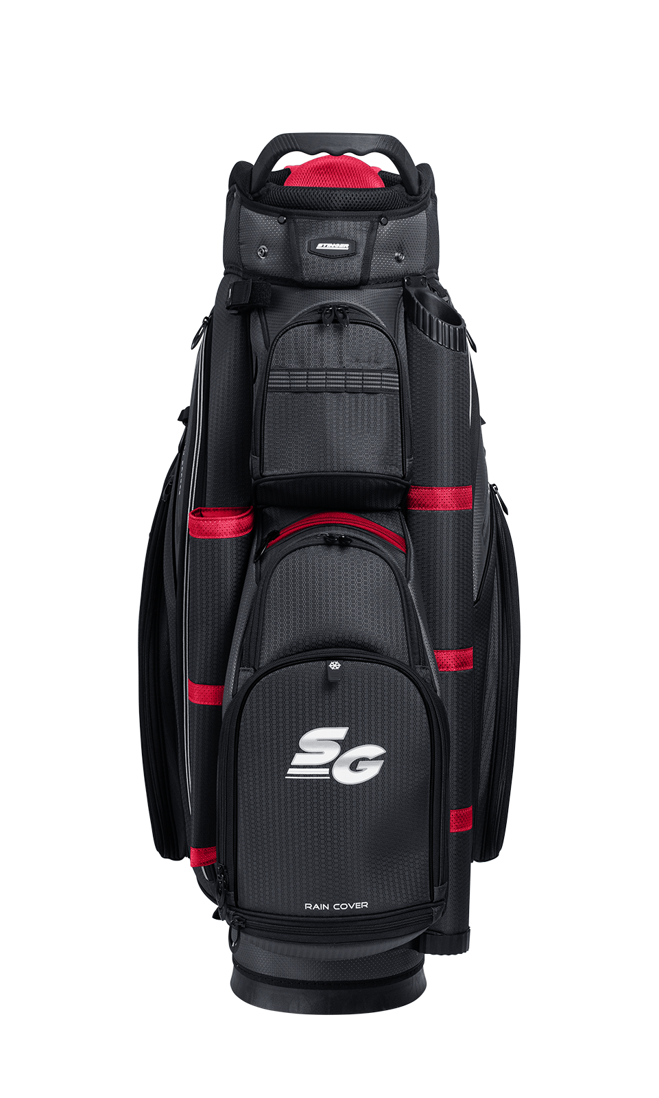 Stinger Premium Golf Bag - Black/Red - BAGS - Stinger Golf Products
