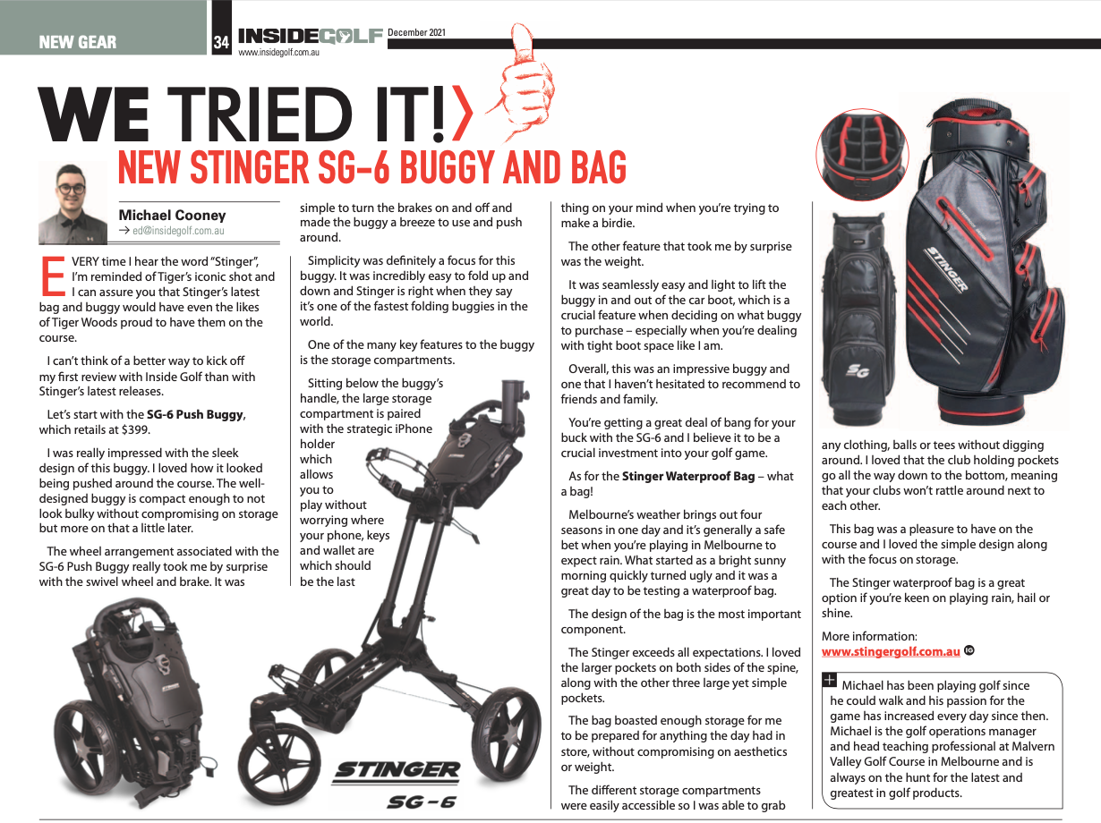 Bagboy buggy top