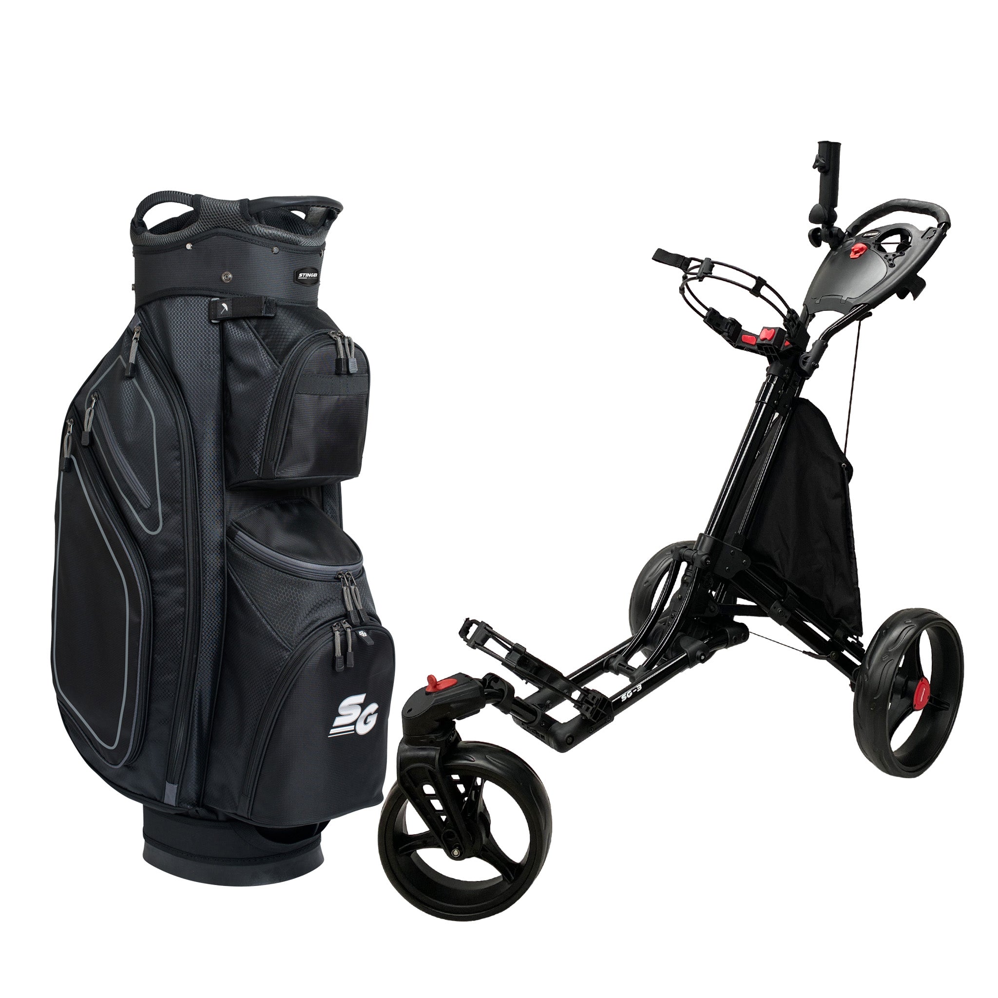 Stinger SG-3 Golf Buggy & Golf Bag Bundle